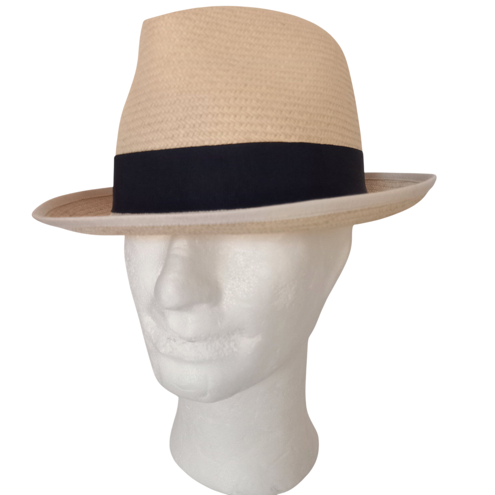 Chapeau Authentic Panama Paris T:61 Très bon état -  reconditionné disponible sur Label Emmaüs