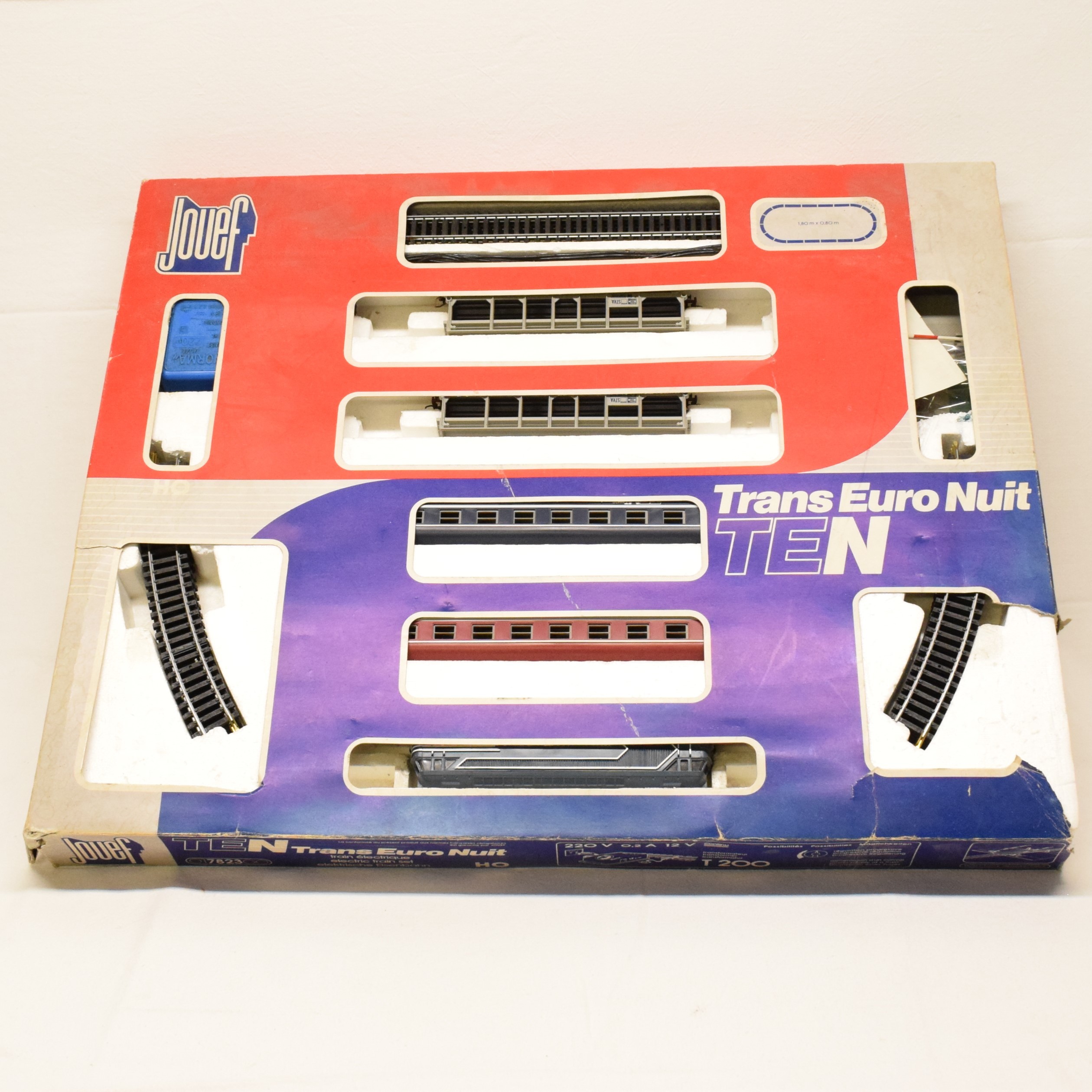 Boite circuit ferroviaire Jouef N° 7823 échelle HO le Trans Euro nuit ou T E N - État correct - Photo 2