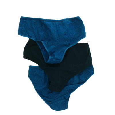 Lot de 3 culottes bleues et verte - Esmara - XS - 32-34 - Photo 0