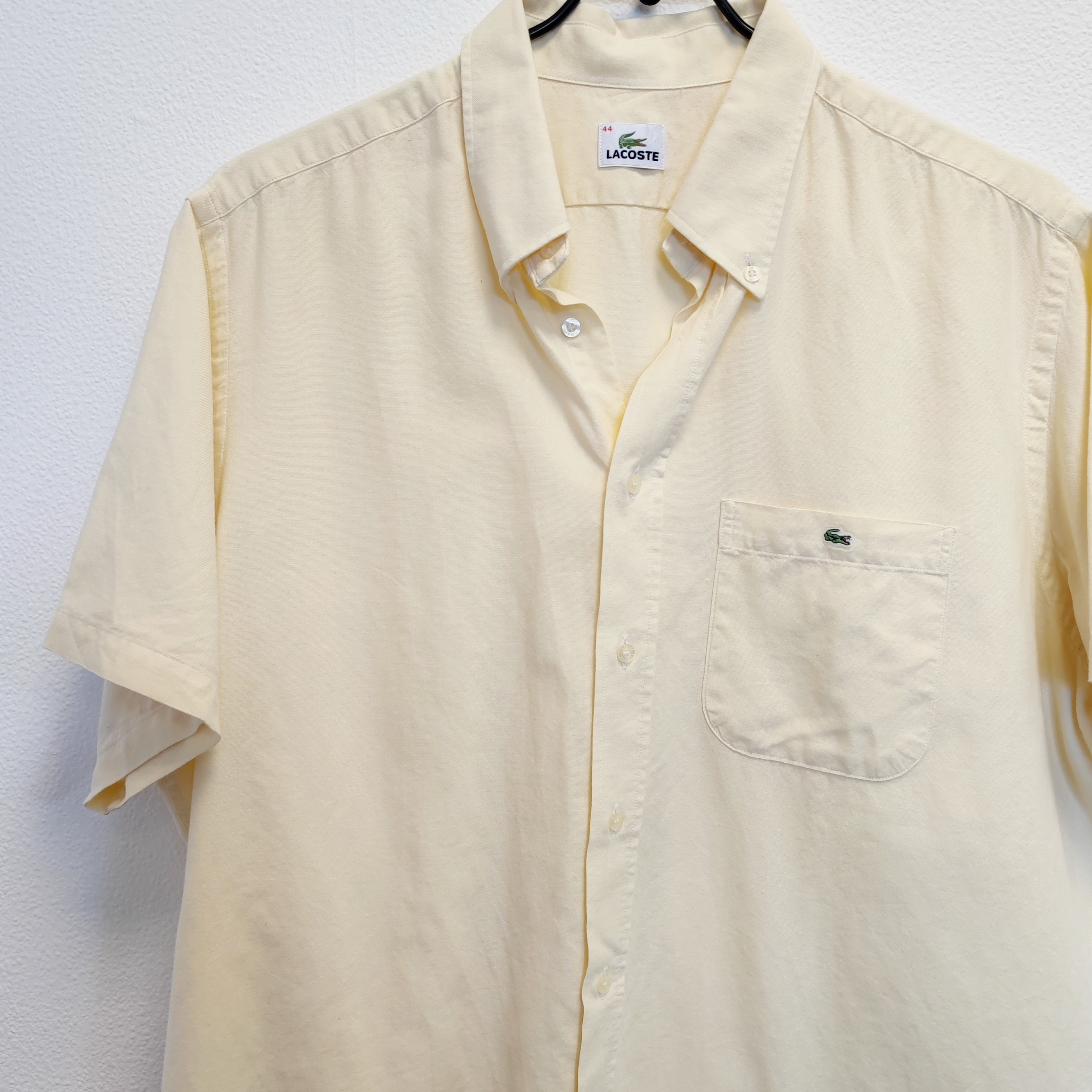 LACOSTE - Chemise jaune vintage - 44 - Homme Très bon état - Vue 2 - 