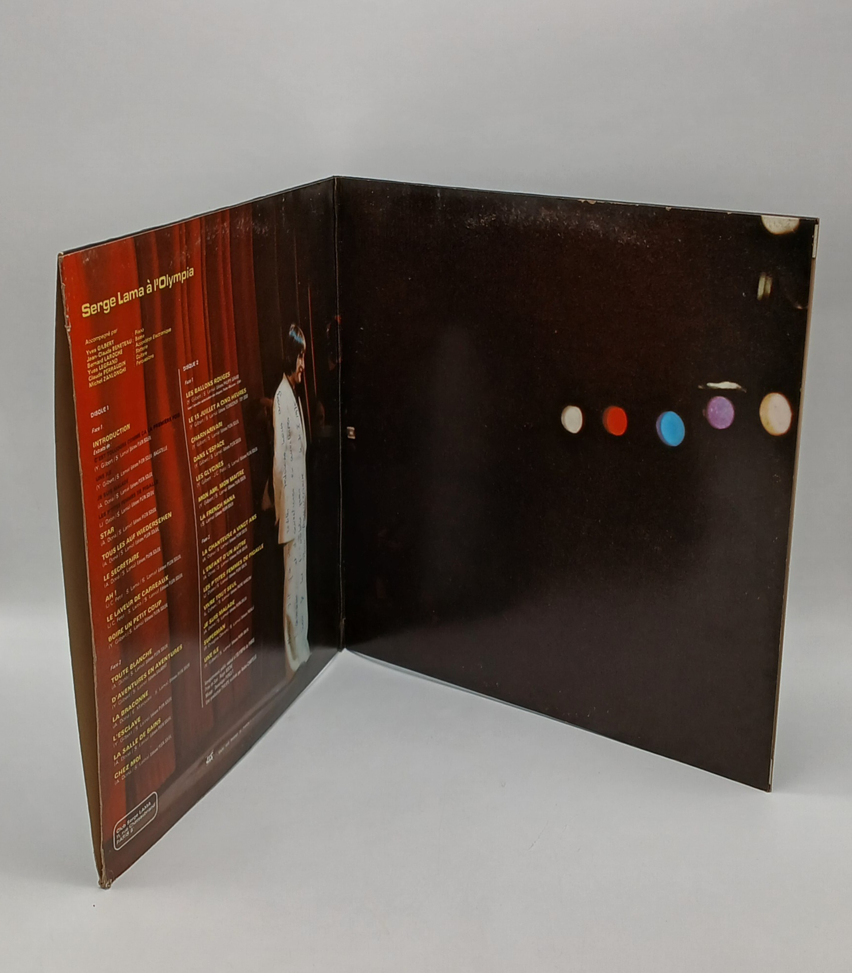 Vinyle 33 Tours - Serge LAMA à l'Olympia (x 2) - Gatefold - Stereo - Live Très bon état - Vue 5 - 