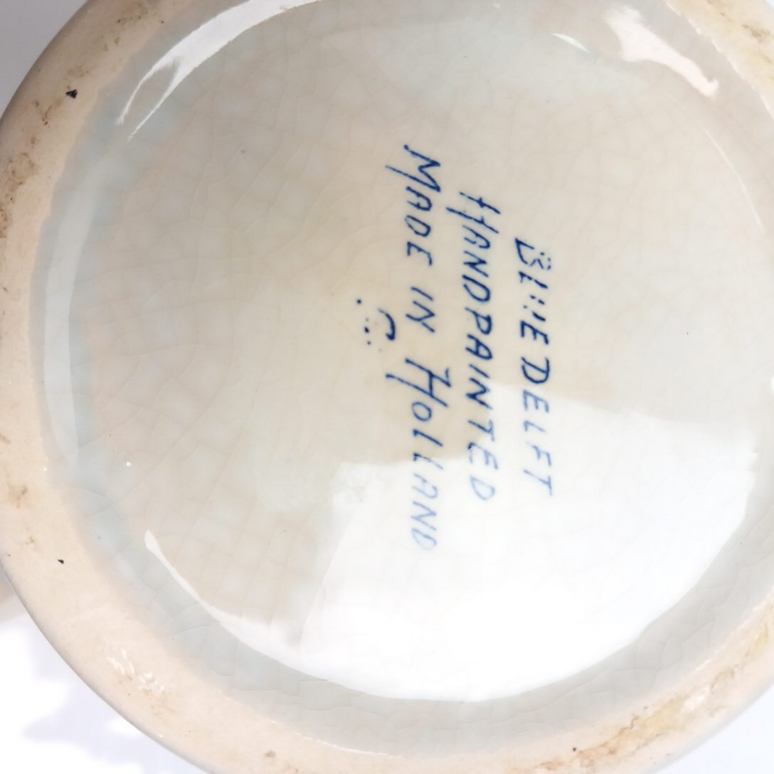 Chope a bière Delft Blue publicitaire Heineken État correct - Vue 7 - 