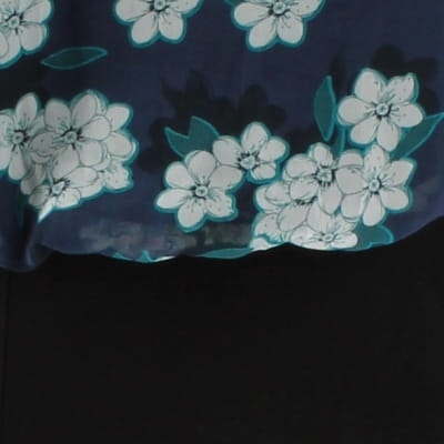 Robe noire imprimée - femme - Ici et Maintenant - taille 36 - Photo 3