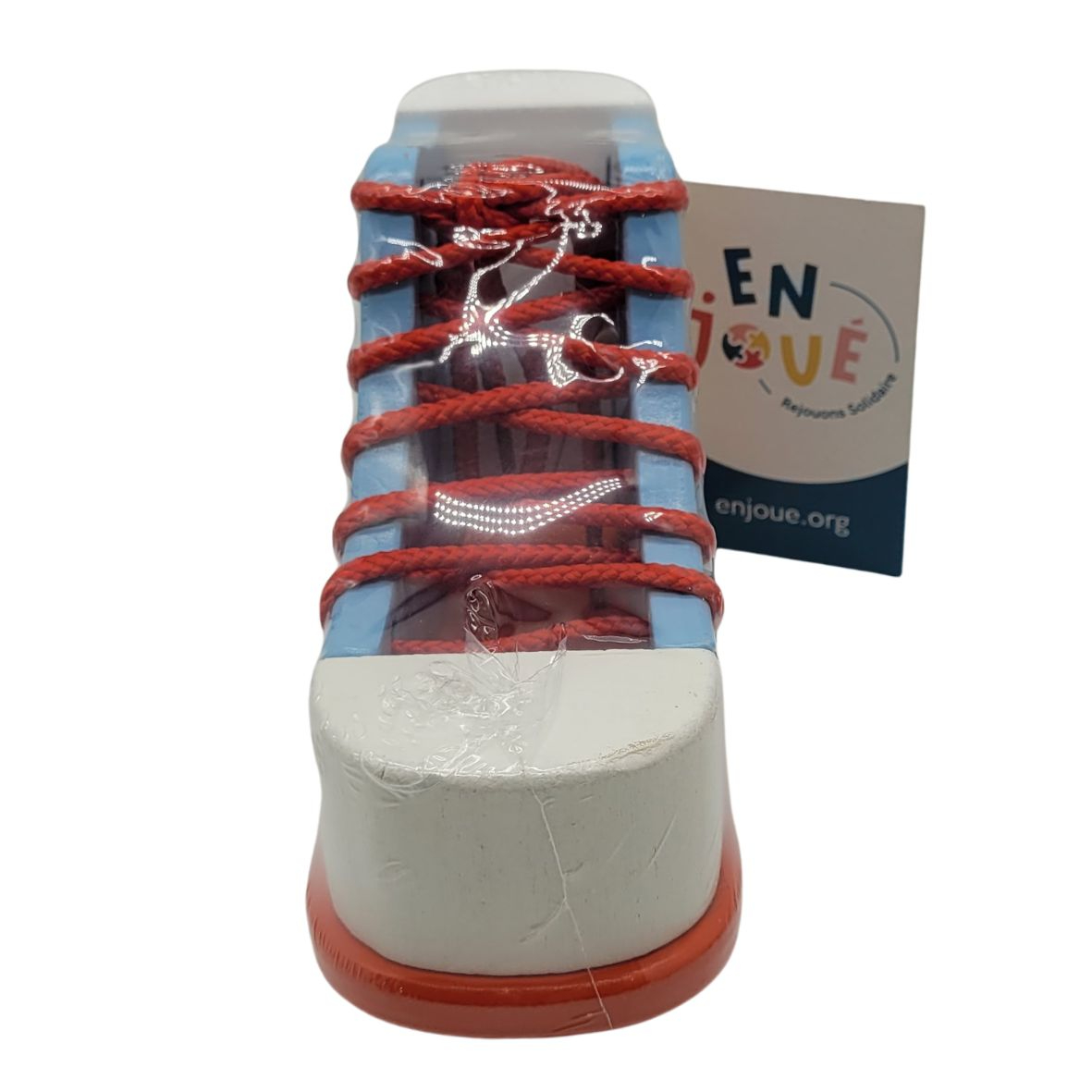 Jeu en bois - Chaussure à lacer en bois - Goki - À partir de 3 ans. Comme neuf - Vue 2 - 
