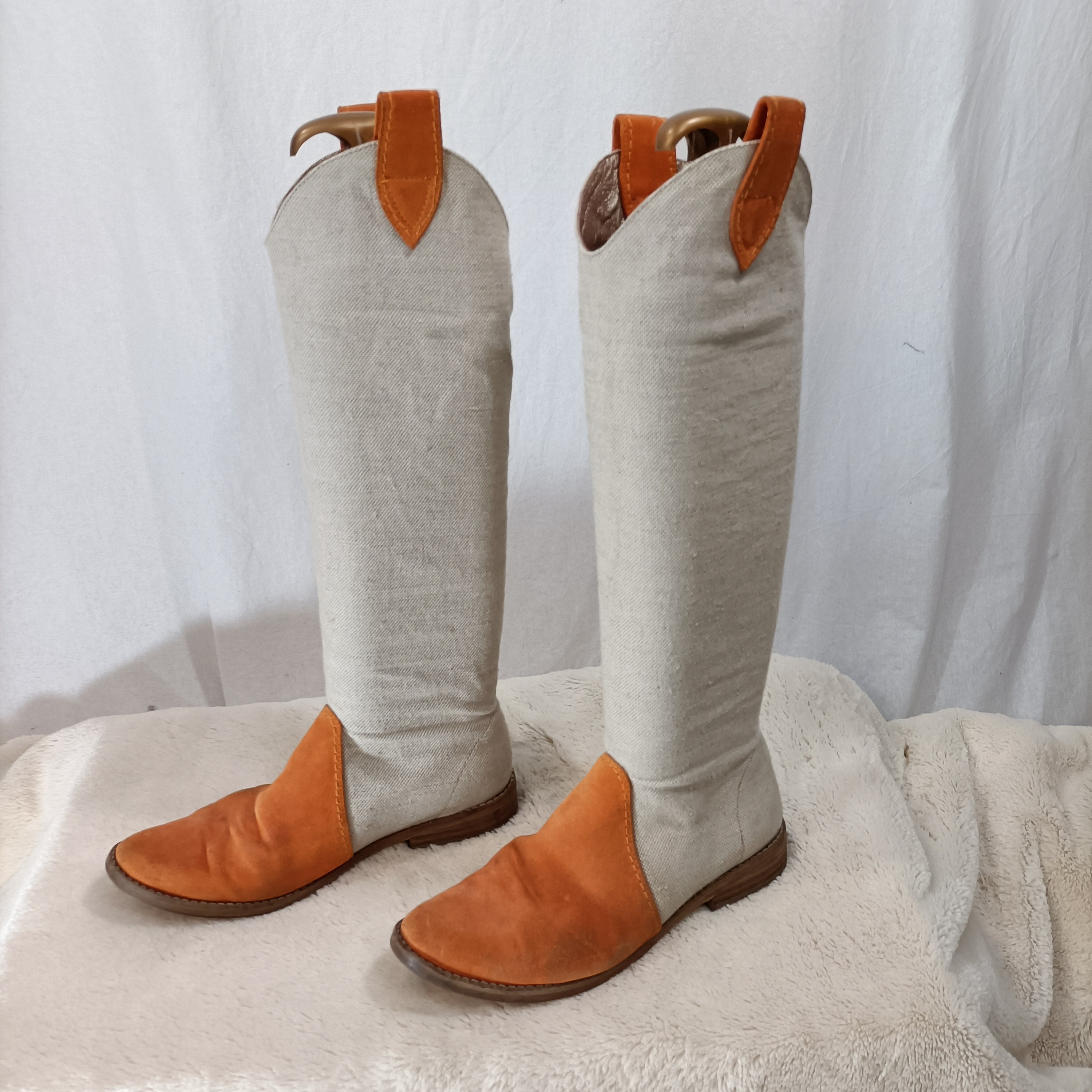 Bottes textile et cuir - Florence Kooijman - pointure 38 estimé Bon état - Vue 3 - 