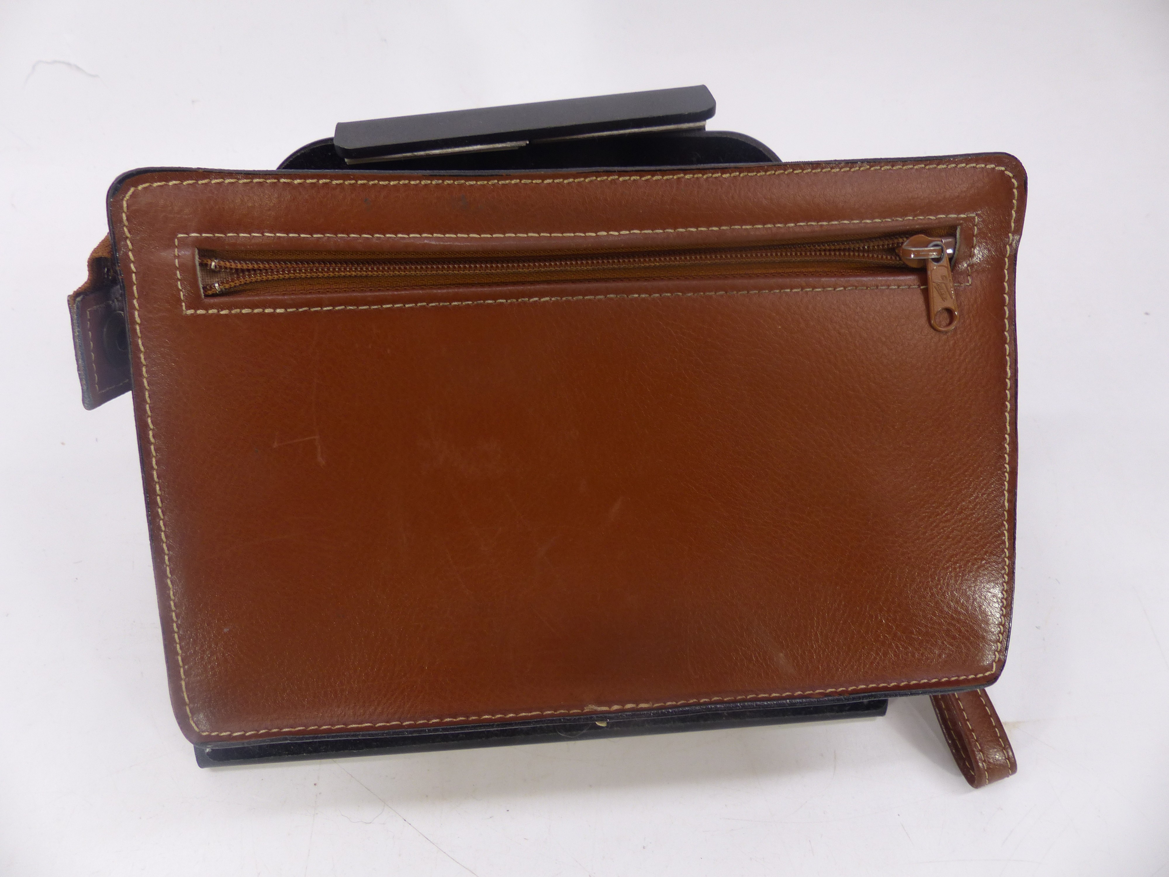 Sacoche en cuir marron Texier Comme neuf - Vue 2 - 
