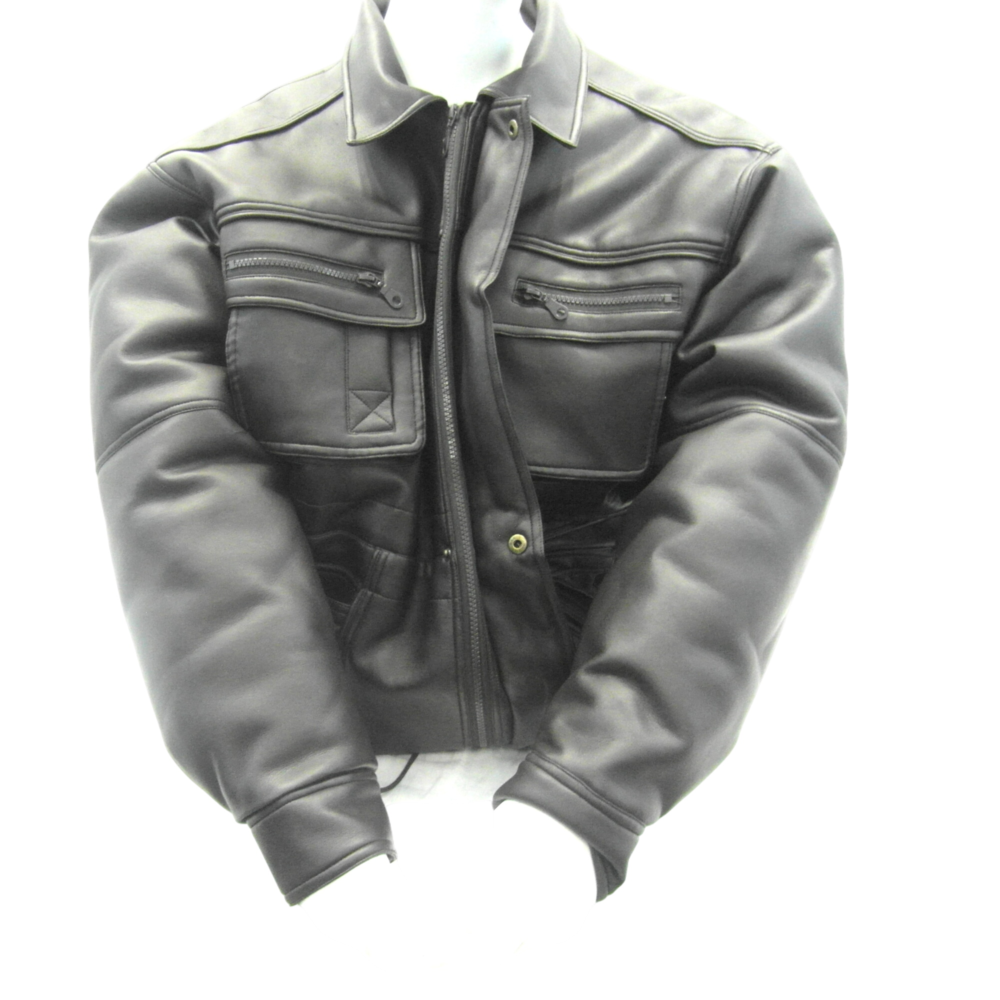Blouson en cuir pour homme taille M - Label Emmaus - Modalova