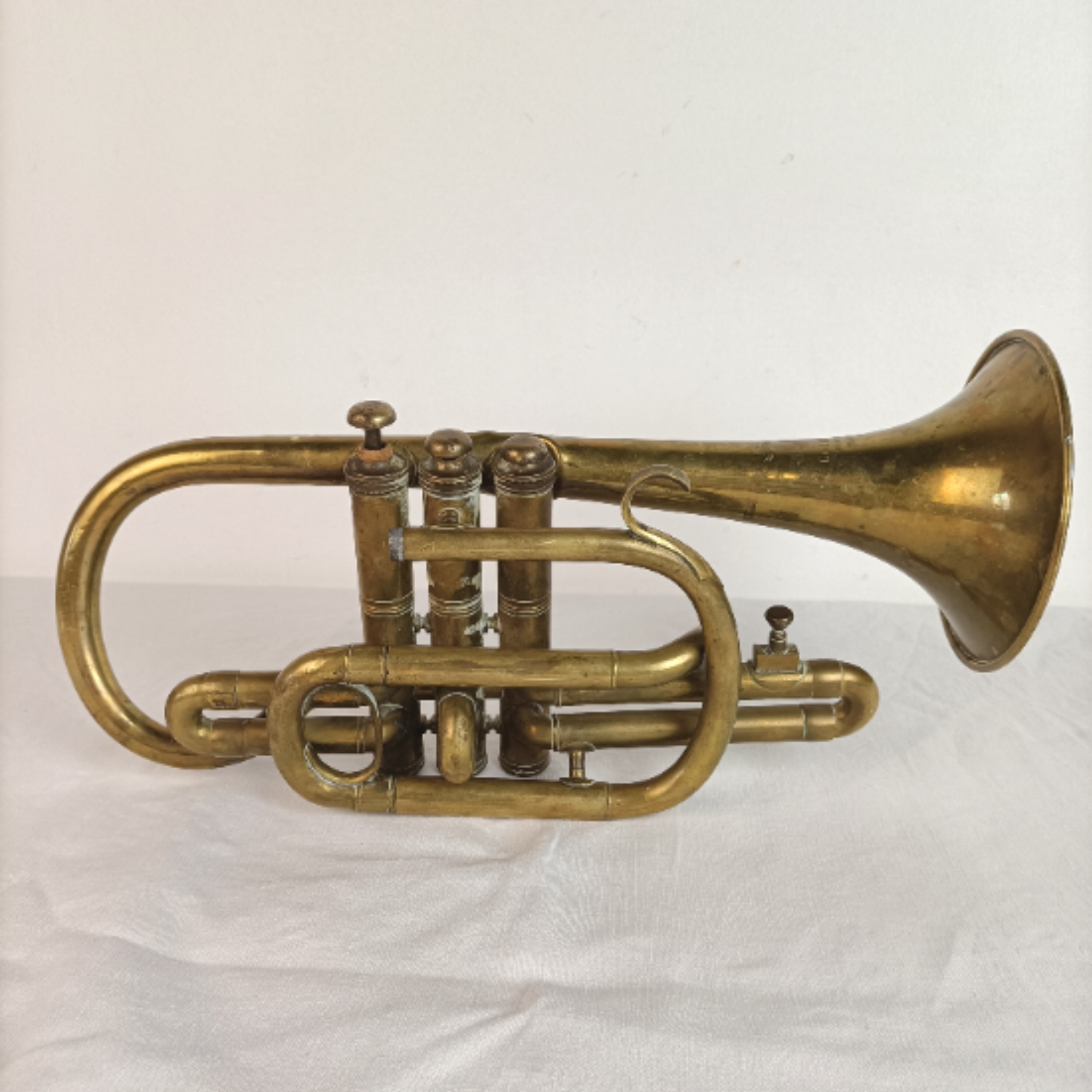 Ancienne Trompette Couesnon et Cie à restaurer - État correct - Photo 2