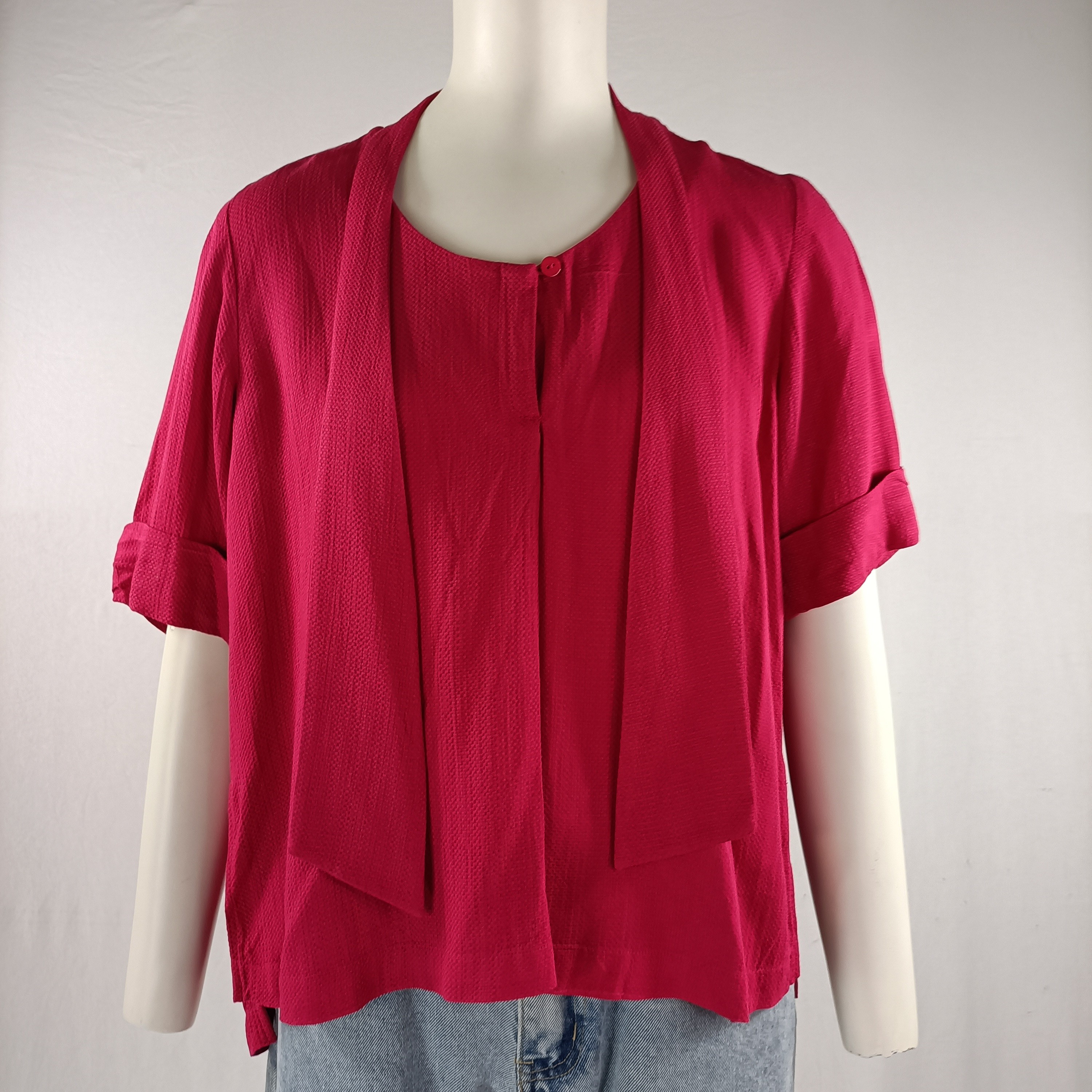Blouse col cravate amovible - Comptoir des Cotonniers - Taille 38 - Photo 1
