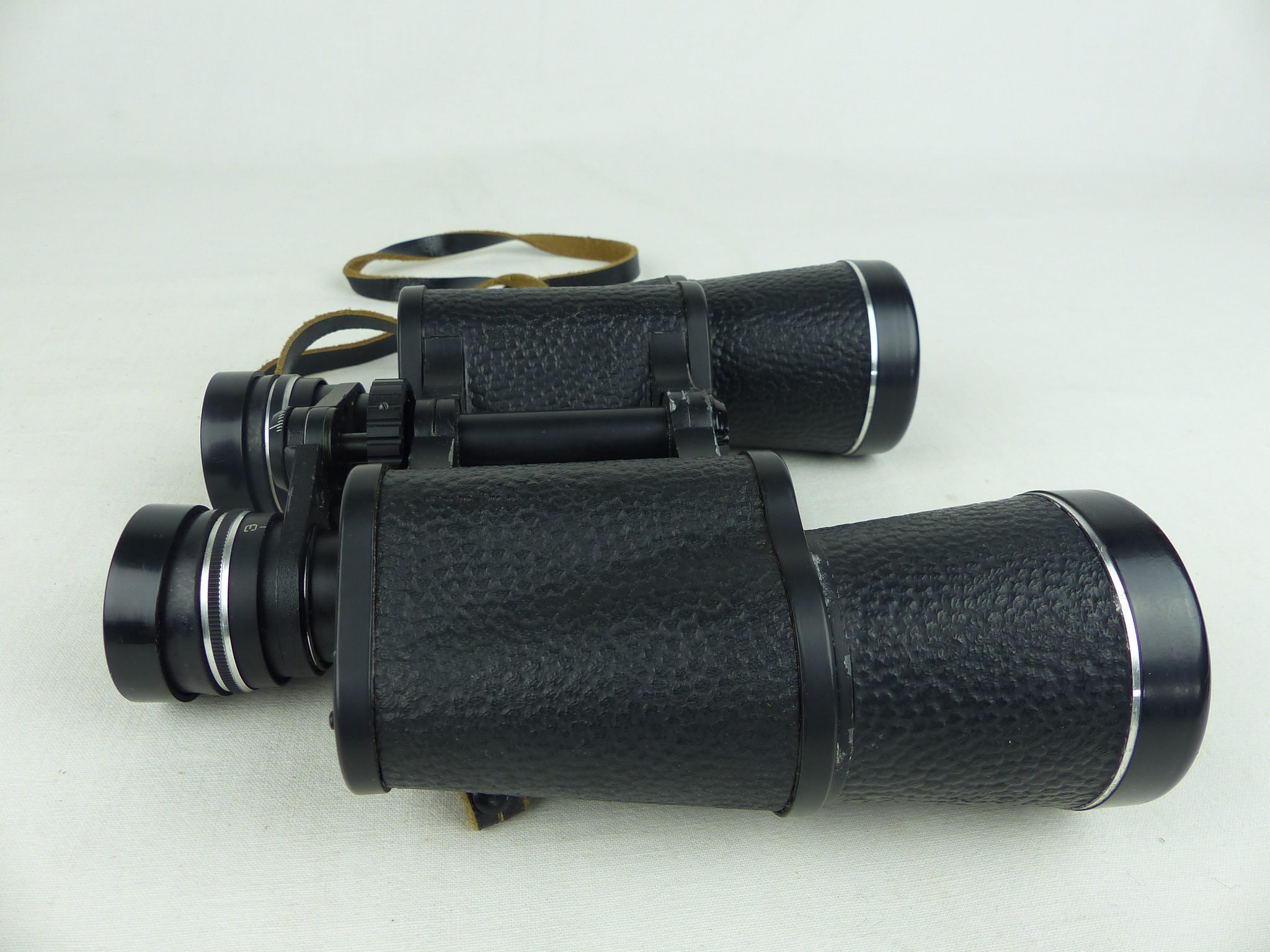 Jumelles militaires vintage Tento 6NU2, 7 x 50 avec très bel étui en cuir - Très bon état - Photo 7