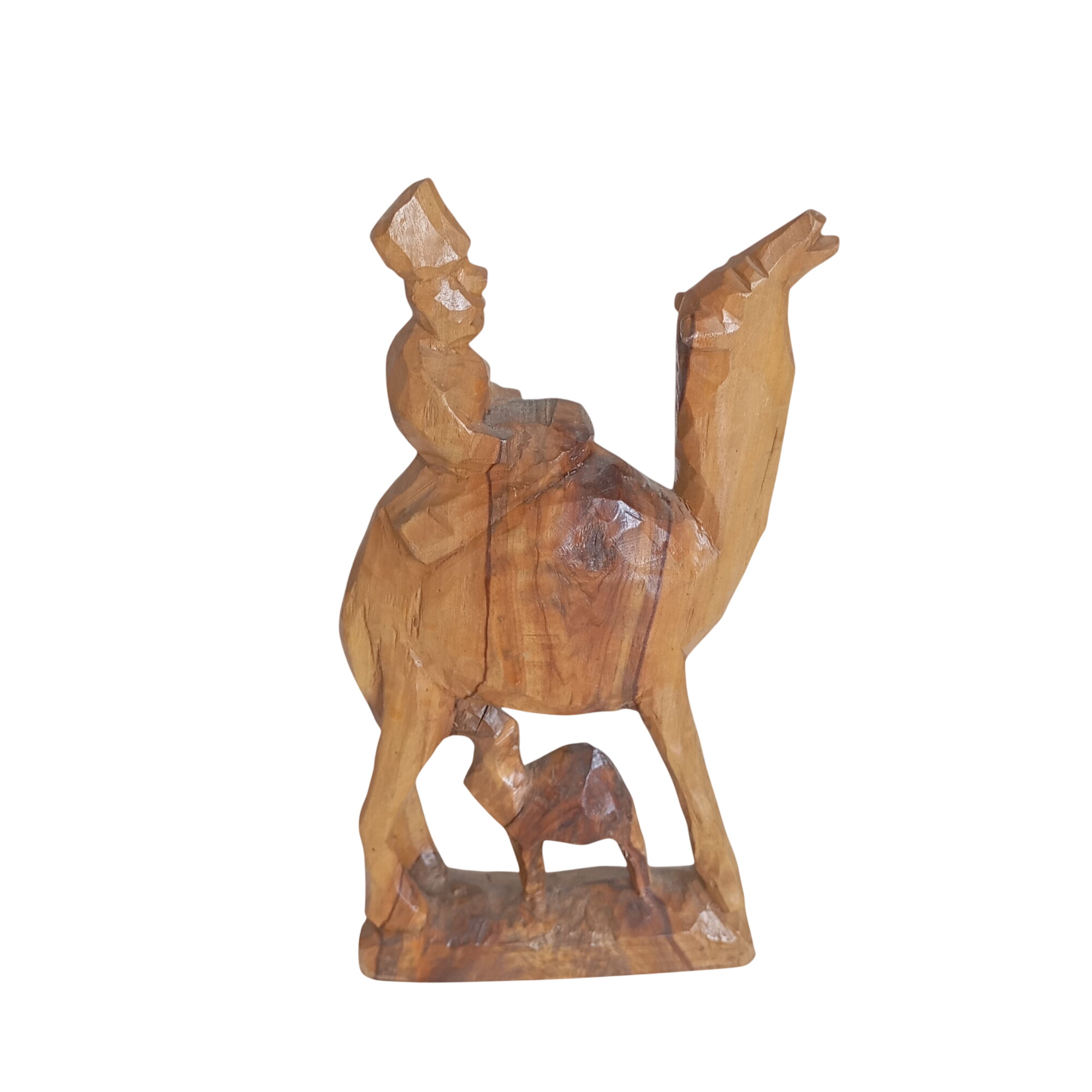 Sculpture dromadaire en bois - Photo 0