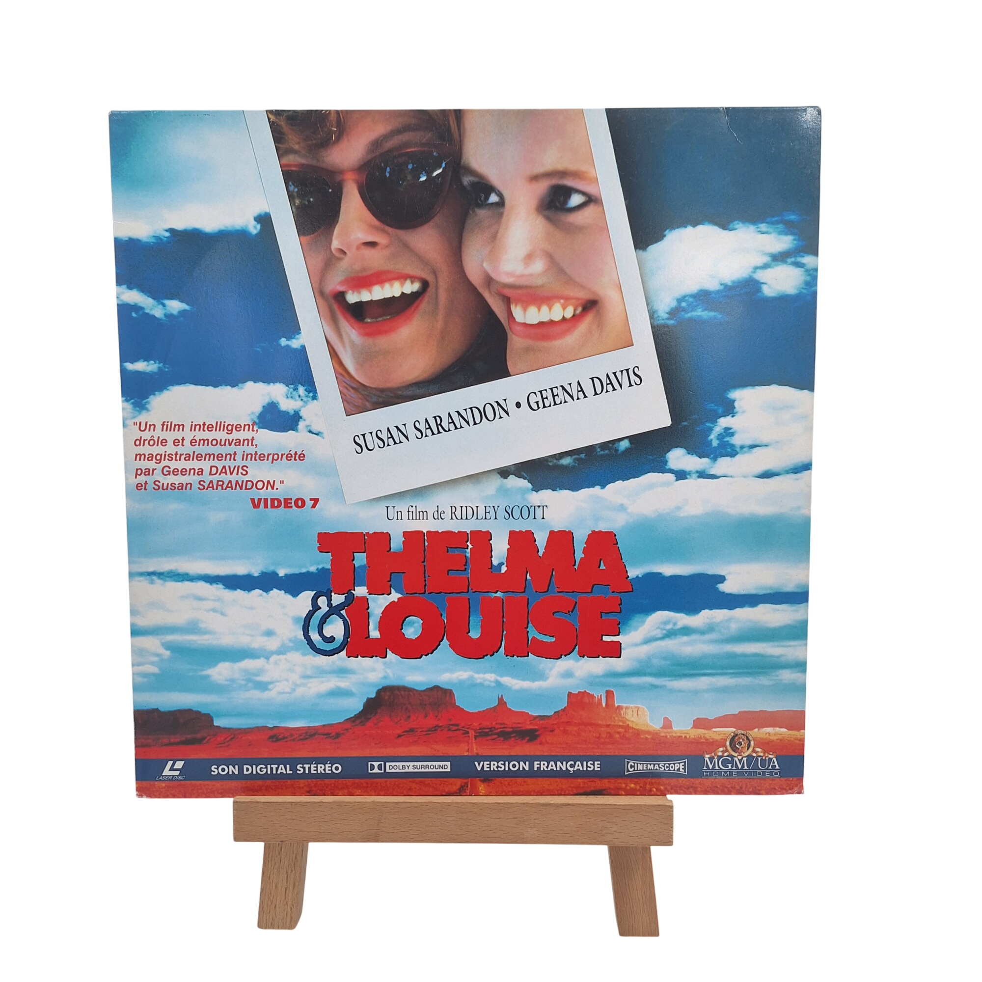 Laser disc. « Thelma et Louise ». 1991. Metro-Goldwin-Mayer. Très bon état -  reconditionné disponible sur Label Emmaüs