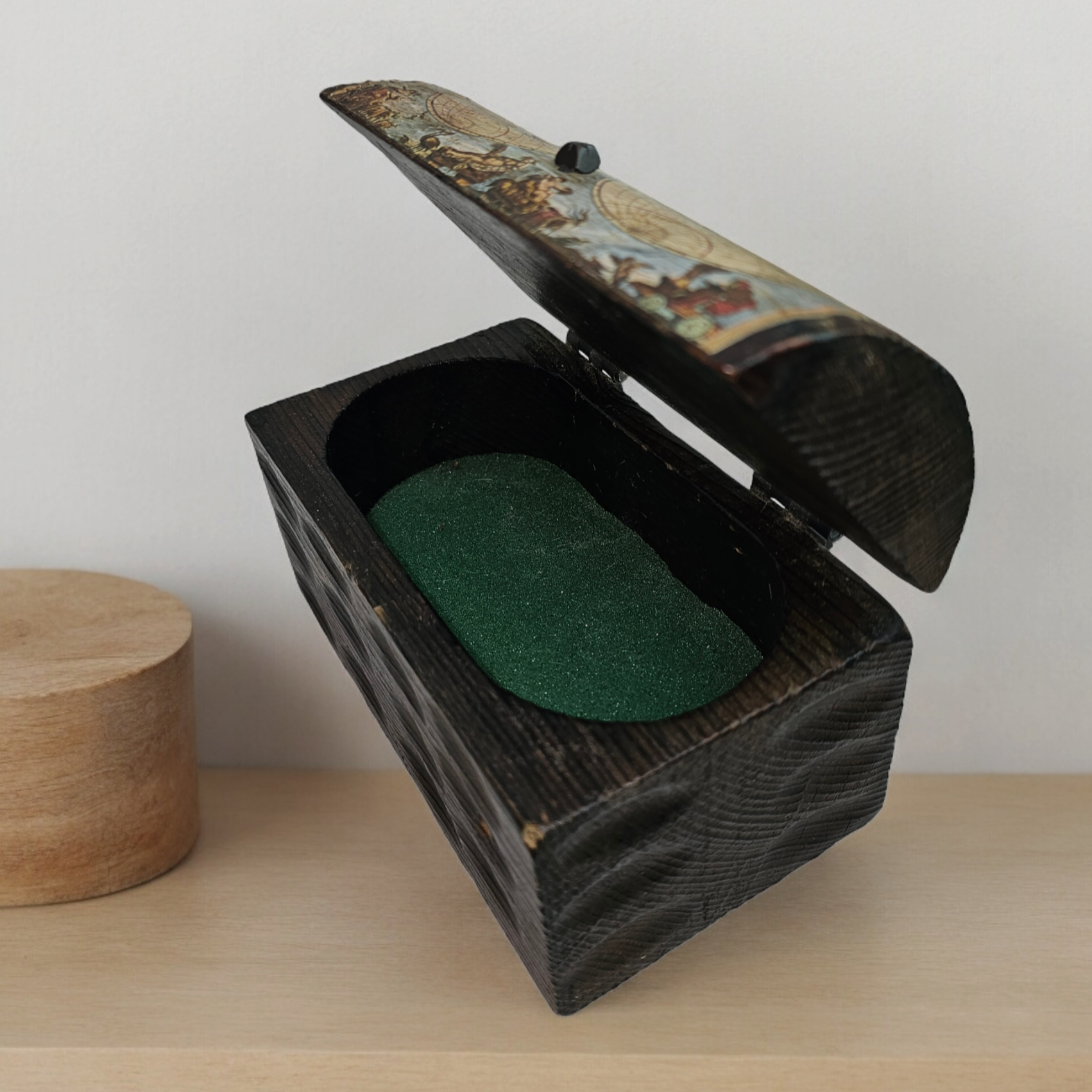 Petit coffre à bijoux Art Déco [ 1975's] Très bon état - Vue 3 - 