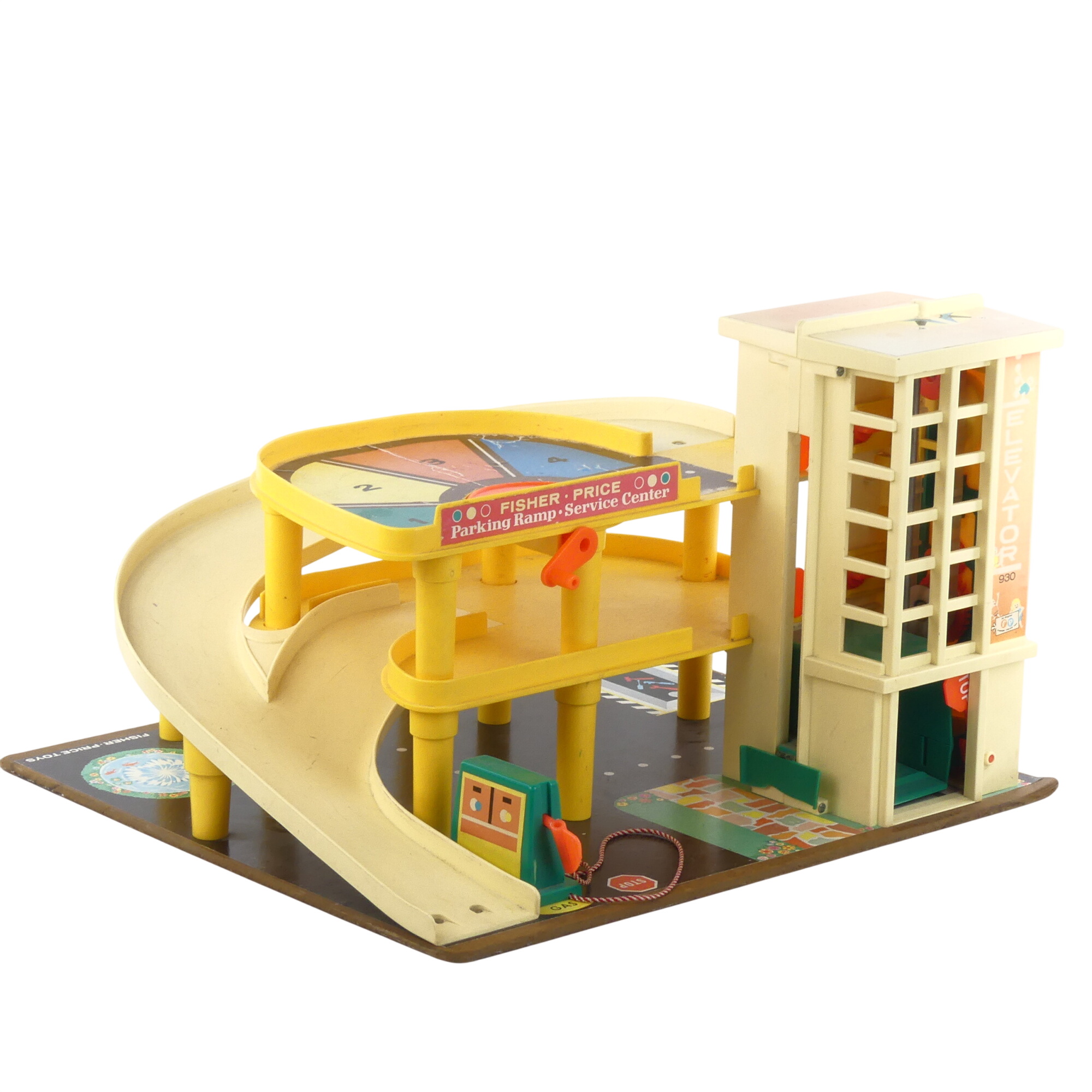 Ancien garage Fisher-Price Toys État correct -  reconditionné disponible sur Label Emmaüs