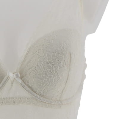 Body blanc dentelle avec armatures - Femme - In Extenso - Taille 95 D - Photo 3