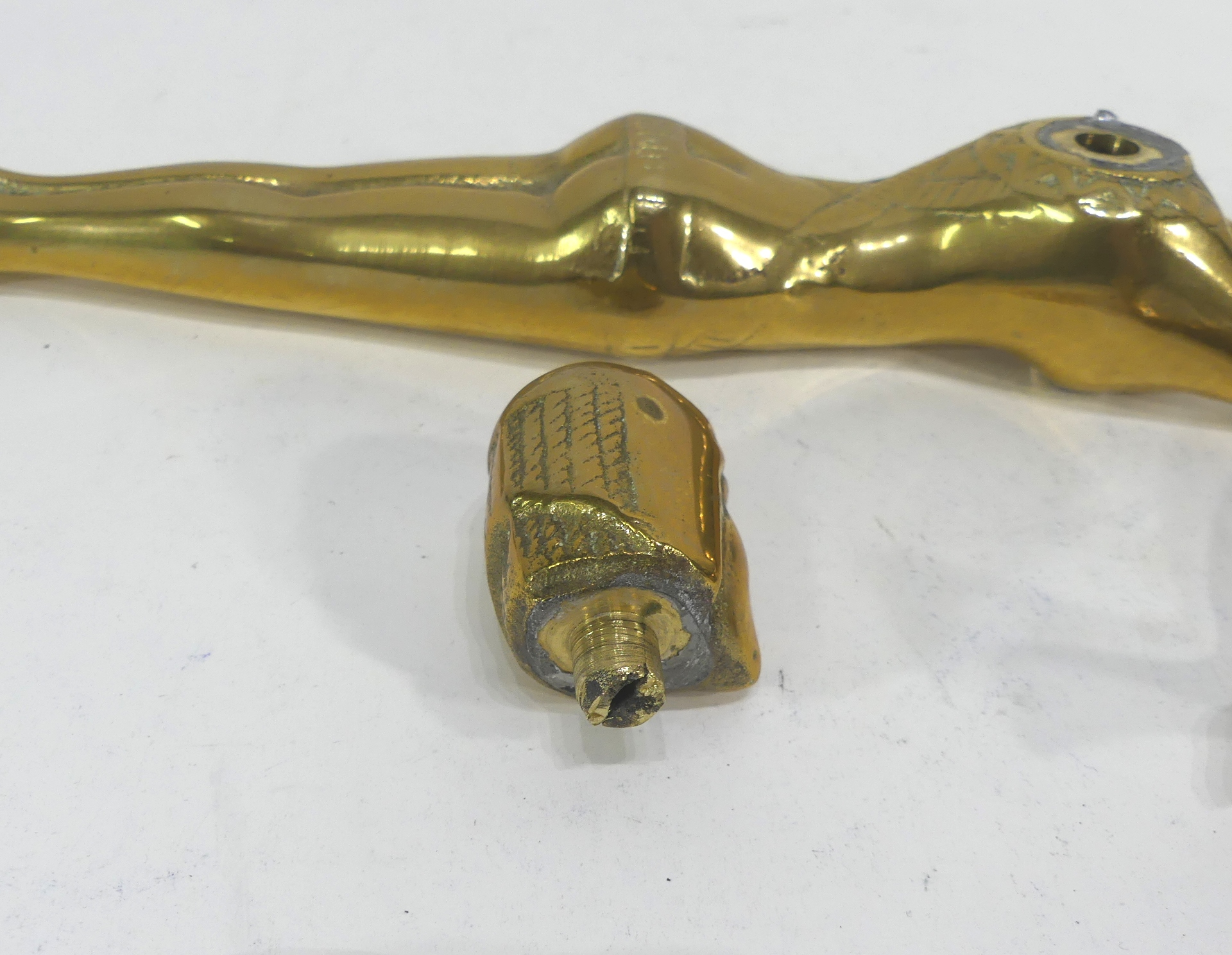 Nageuse Égyptienne Cuillère à Fard en Bronze - Photo 11