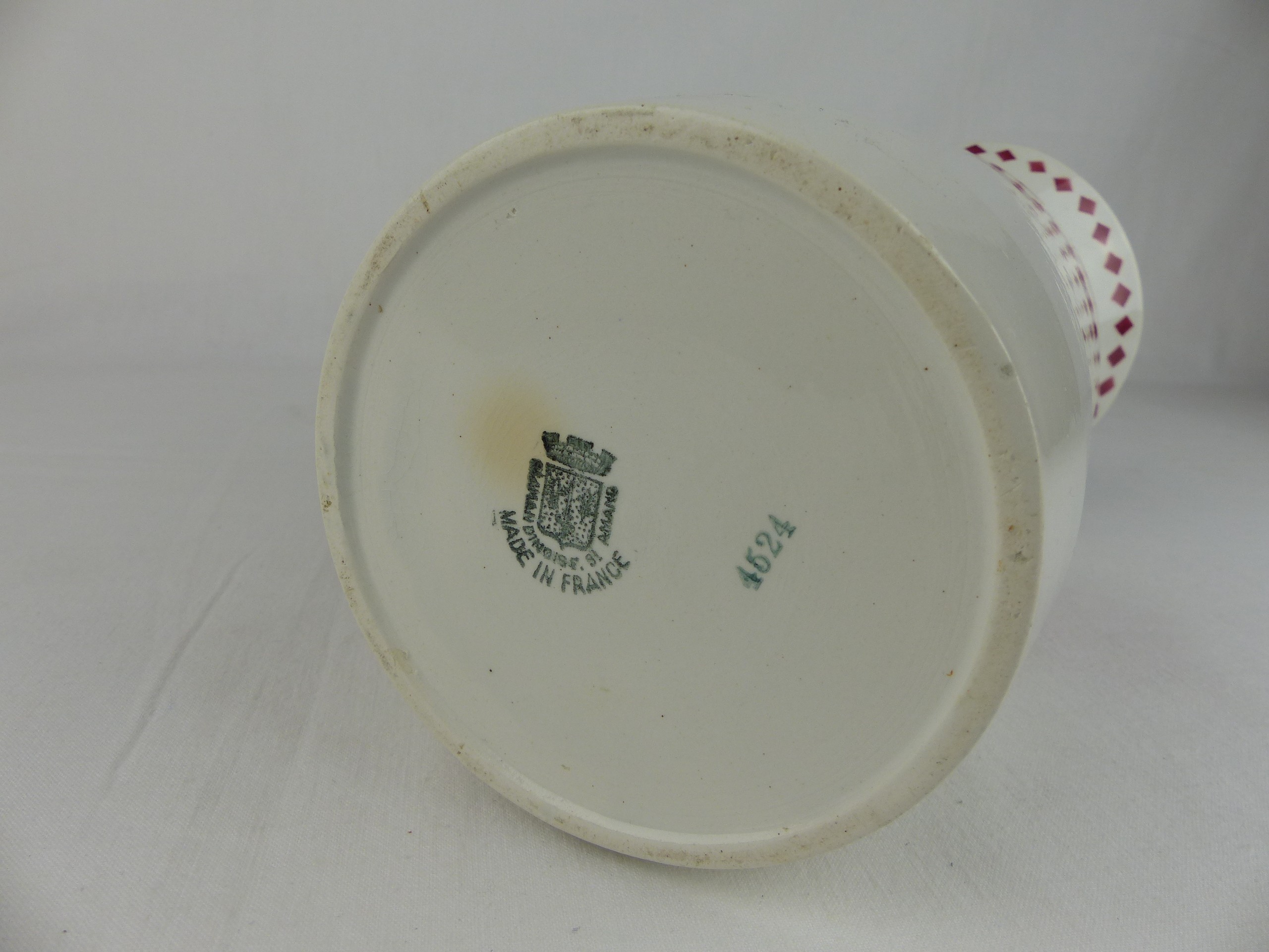 Nécessaire de toilette vintage, Porcelaine opaque, L'Amandinoise Saint Amand - Bon état - Photo 8