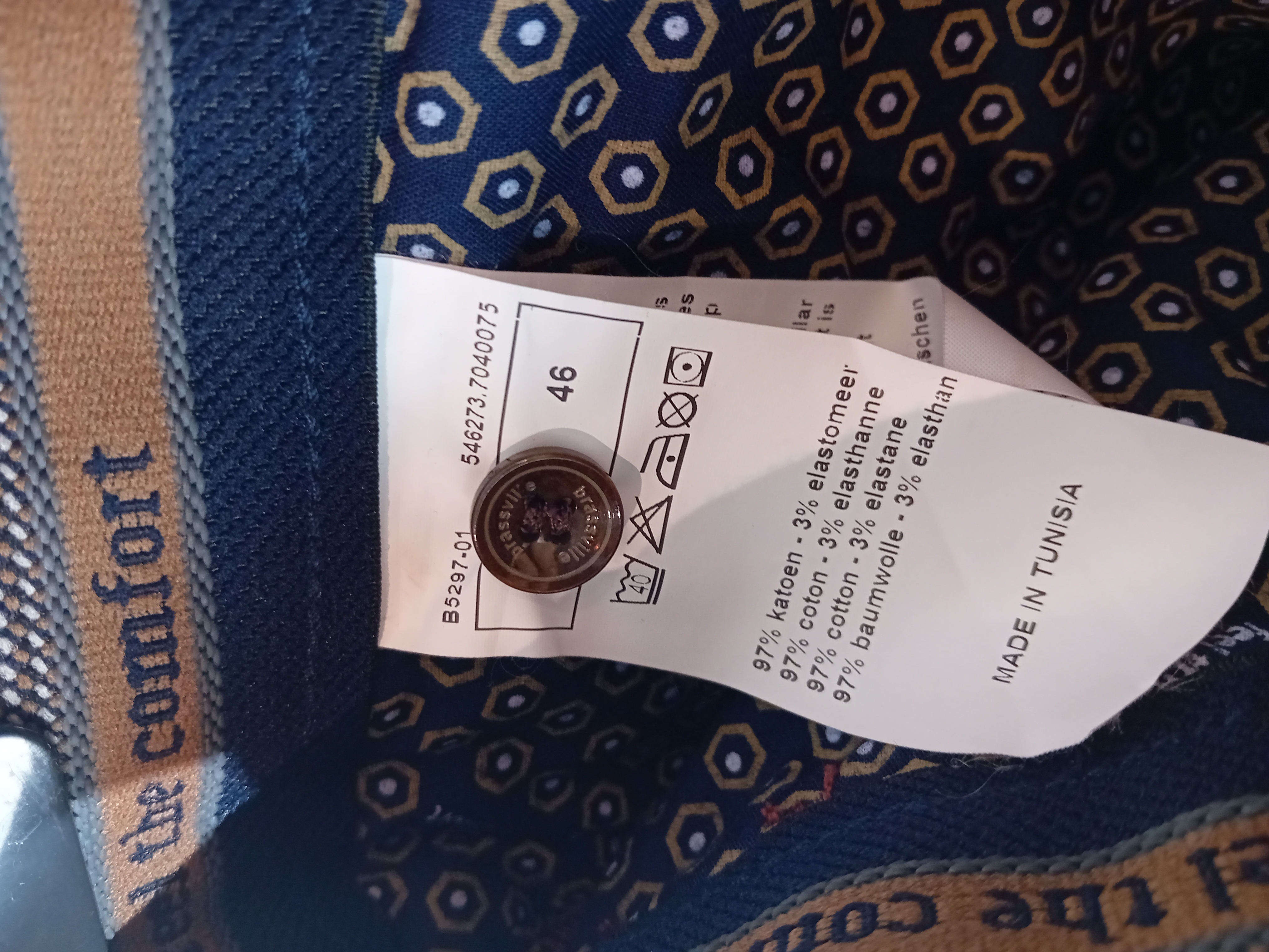 Pantalon Homme Sevin Terracotta W36 Fr46 (T4067)  - Vue 4 - 