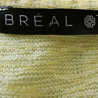 Top manches courtes jaune avec des strass -Femme- Bréal -T.2 - Photo 2