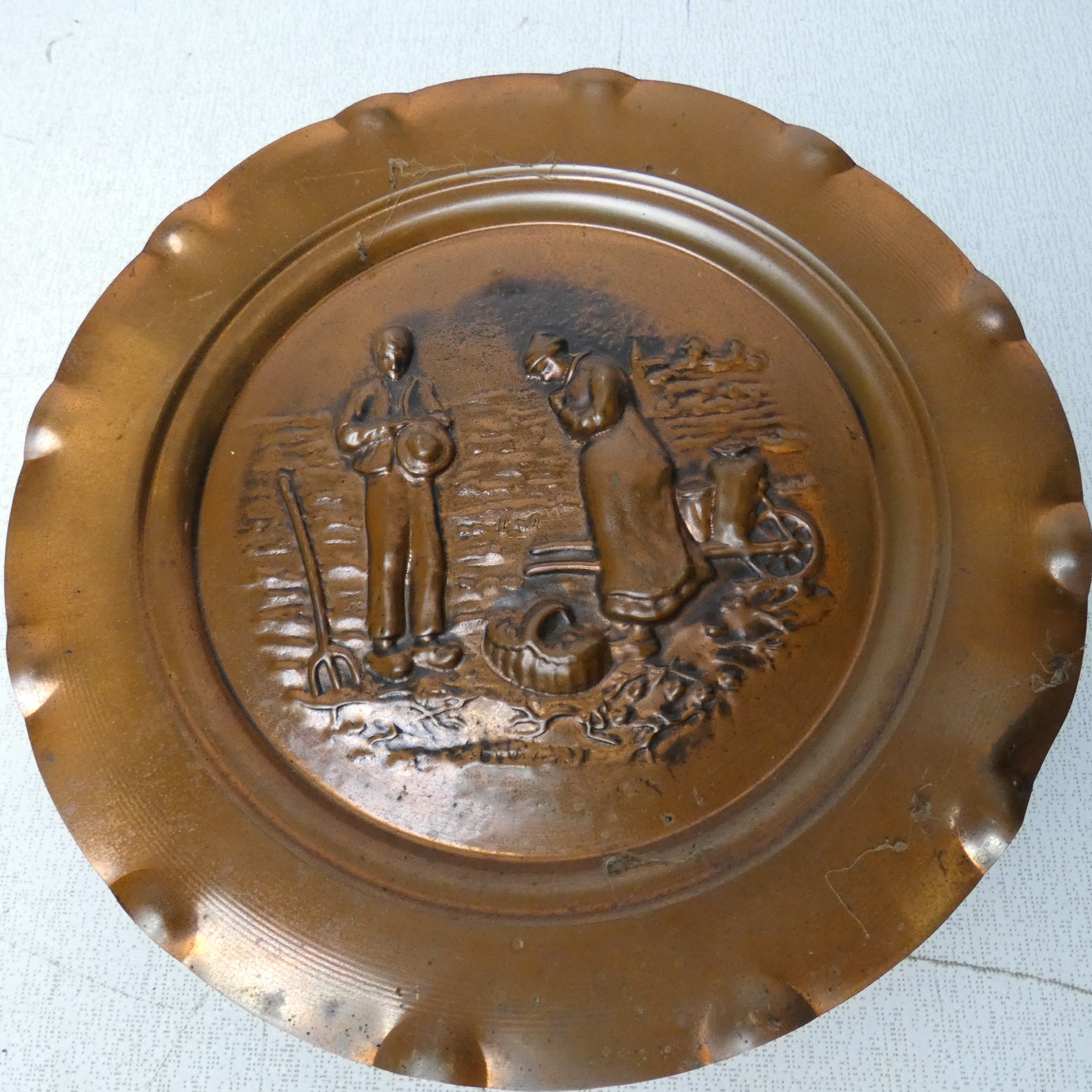 Lot de 2 Assiettes Murales + 1 Plateau État correct - Vue 4 - 