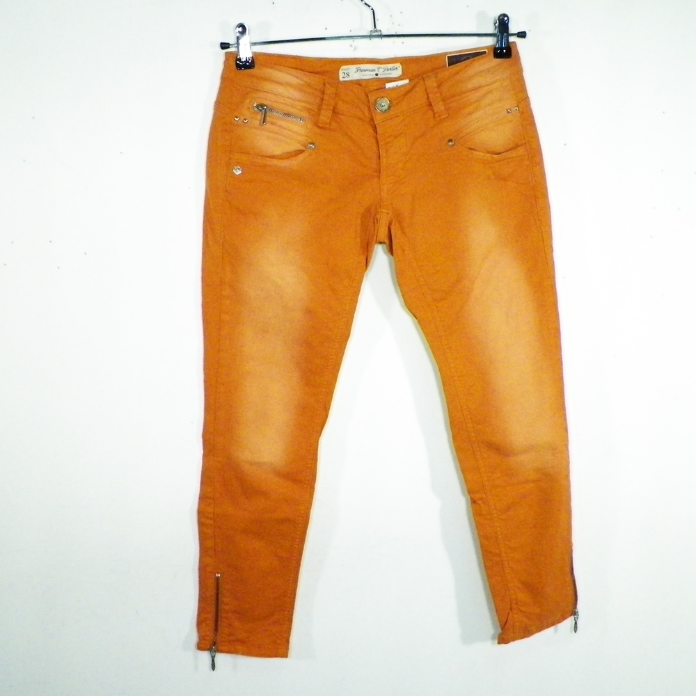 Jean Femme Orange FREEMAN T PORTER Taille Estimée 36. Bon état - Vue 2 - 