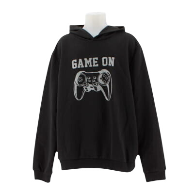 Sweat noir avec imprimé 