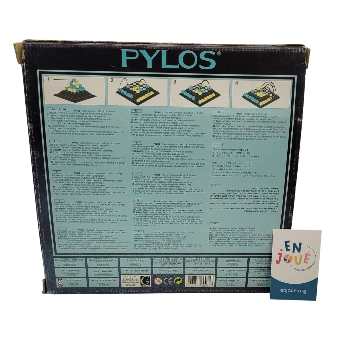 Voir photo 3 de Jeu de société - Pylos 1994 - Gigamic - À partir de 8 ans. Jeu de société - Pylos 1994 - Gigamic - À partir de 8 ans. - Vue 3 -