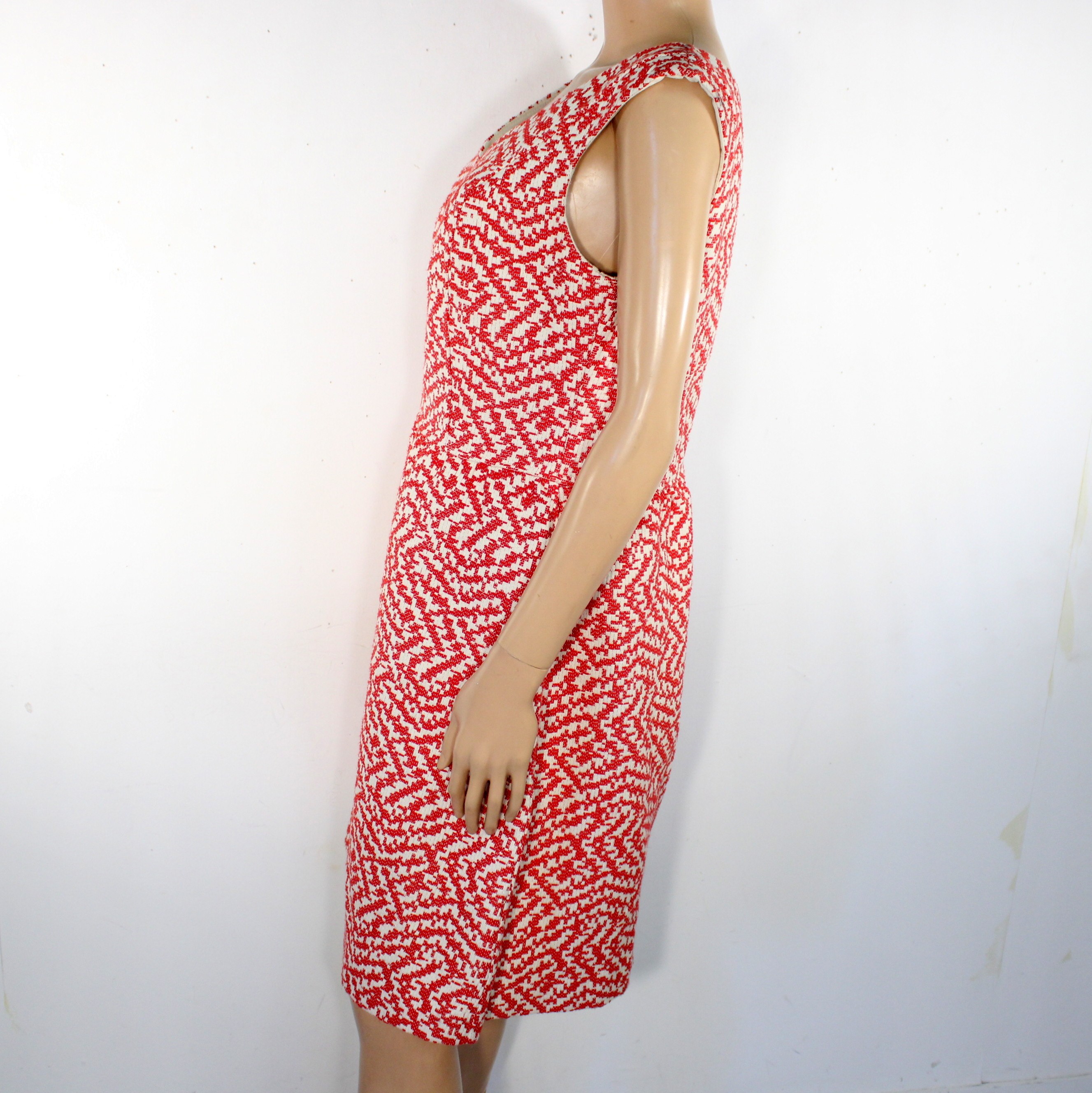 Robe Blanche & Rouge CAROLL Taille 44 Très bon état - Vue 5 - 