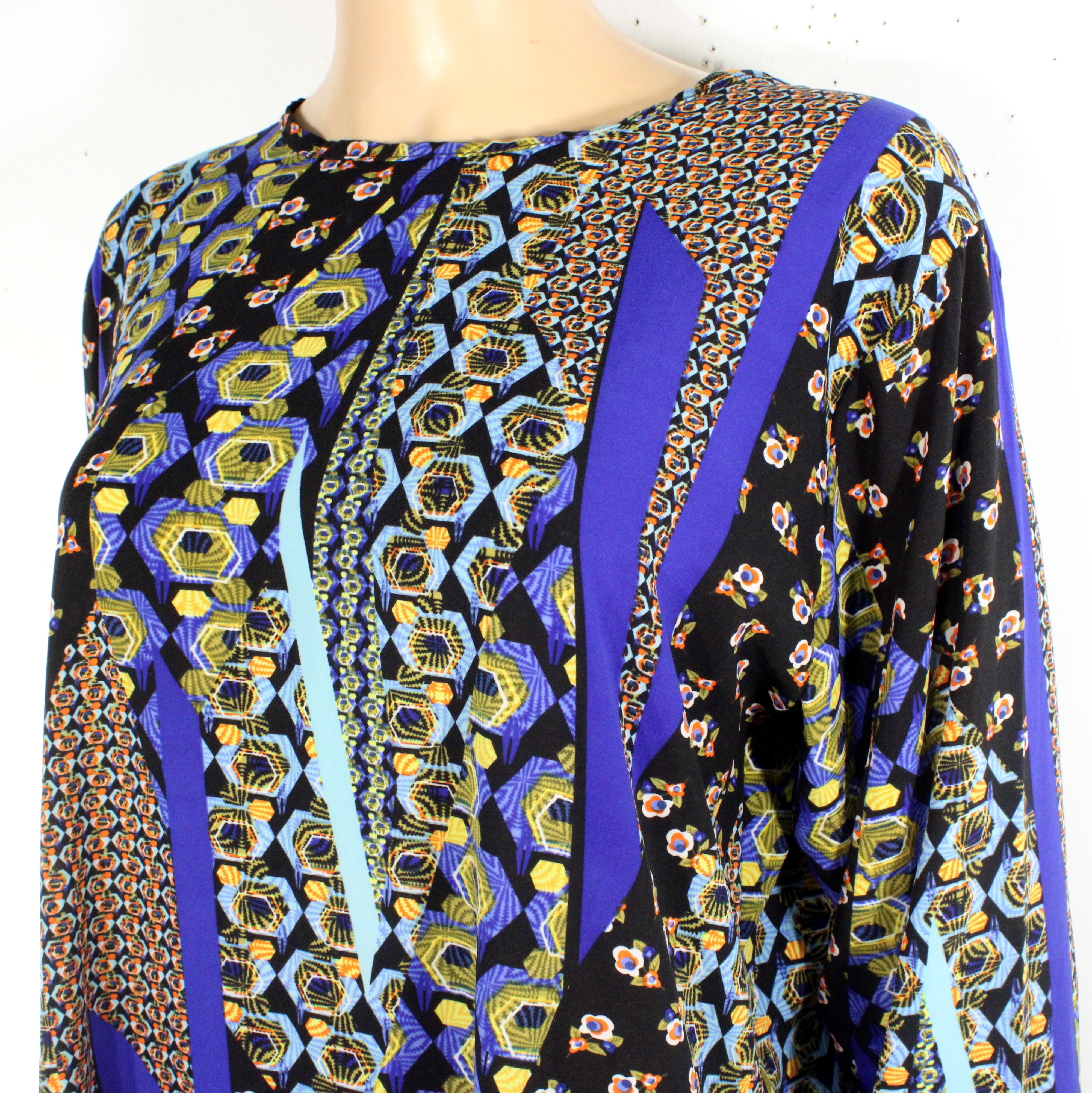 Robe Bleue À Motifs Estimée Taille Unique - Photo 2