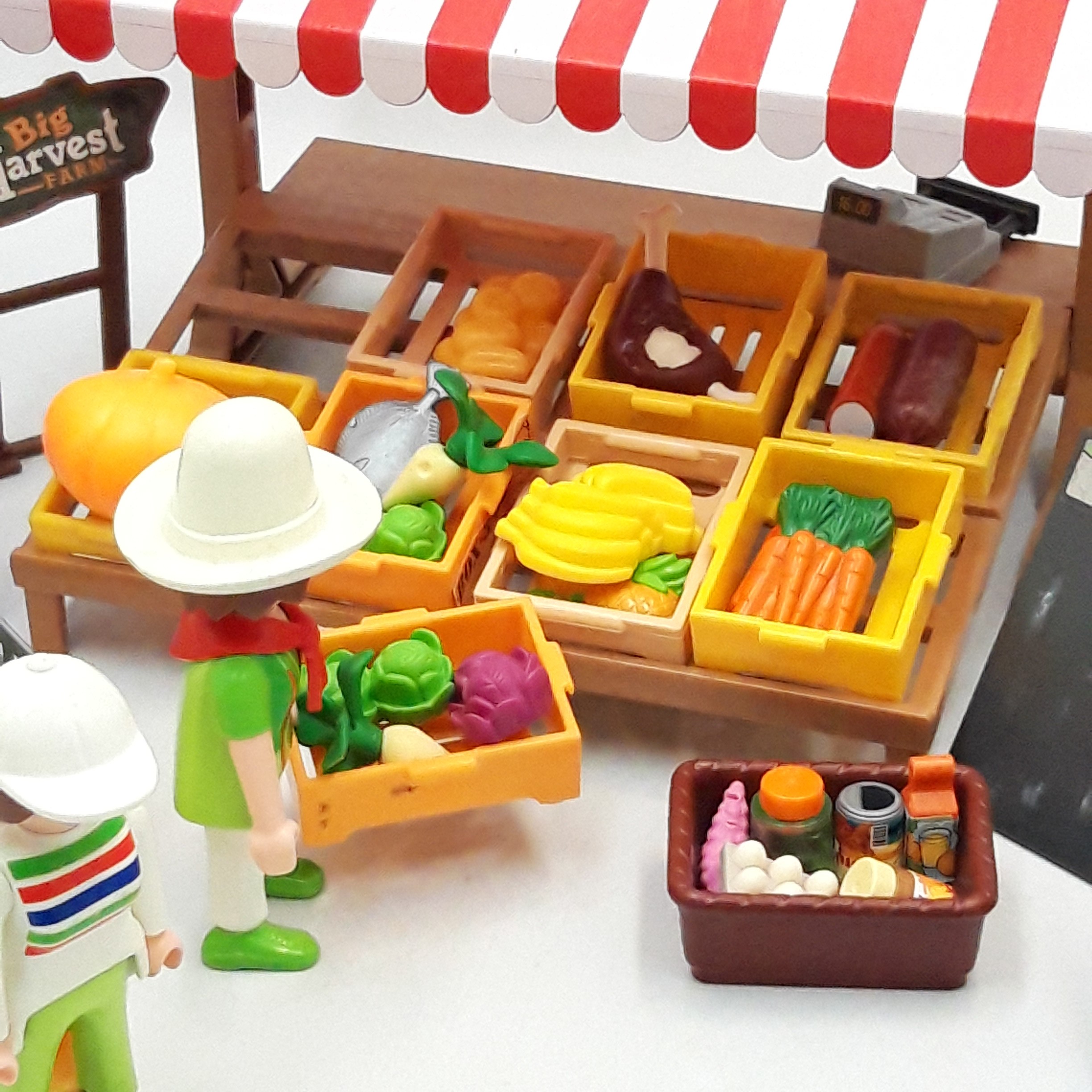 Playmobil référence 6121, 'Marchand avec stand de légumes' 64 pièces - Bon état - Photo 5