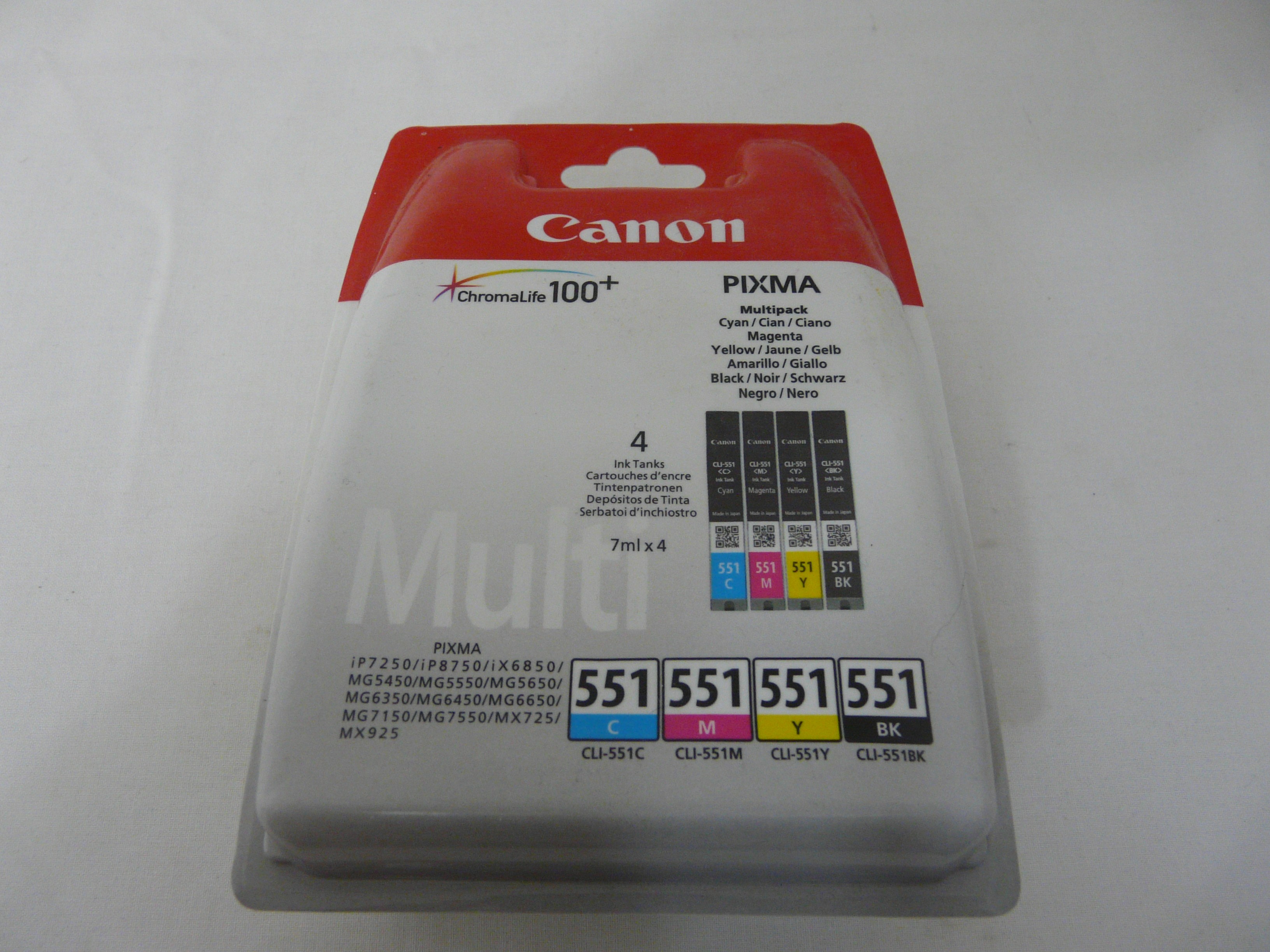LOT1 - Lot cartouches d'encre pour imprimante 551 BK - Canon - Photo 3