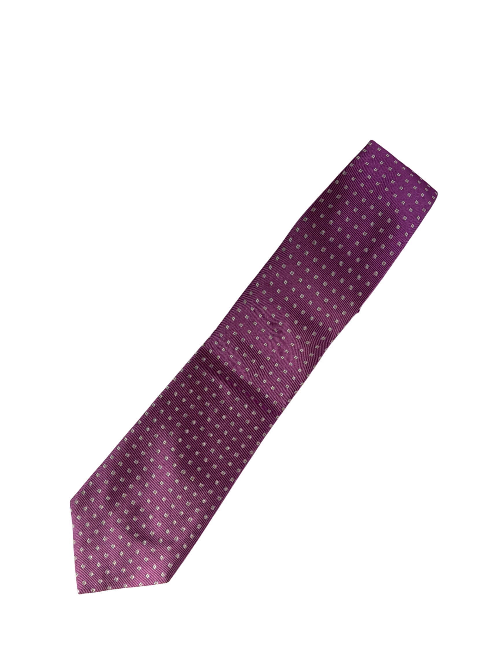 Cravate Sacoor brothers violette à motifs 👔 - Photo 1