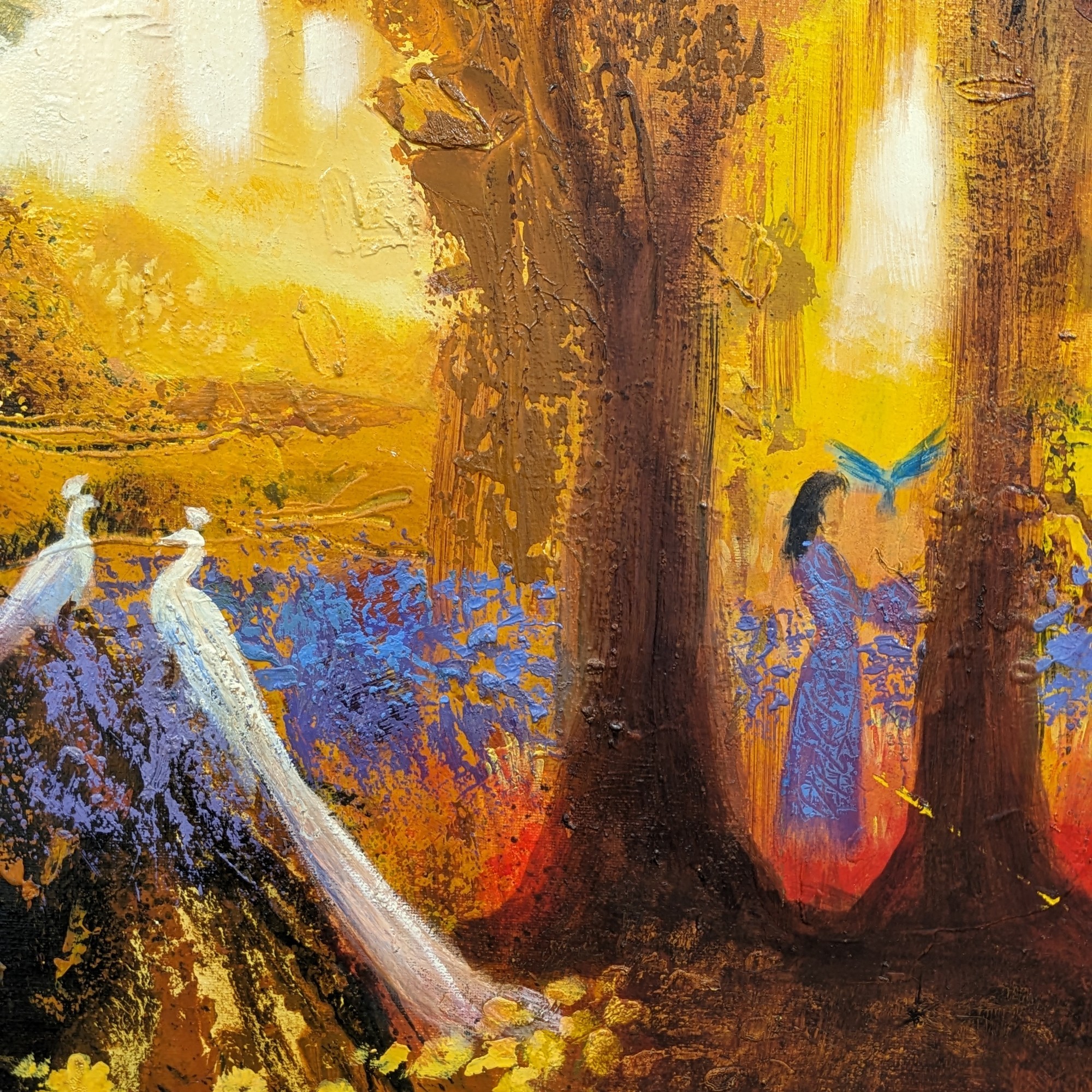 Tableau peinture signée Stéphane Breteau Art contemporain 100 x 65 cm - Bon état - Photo 4