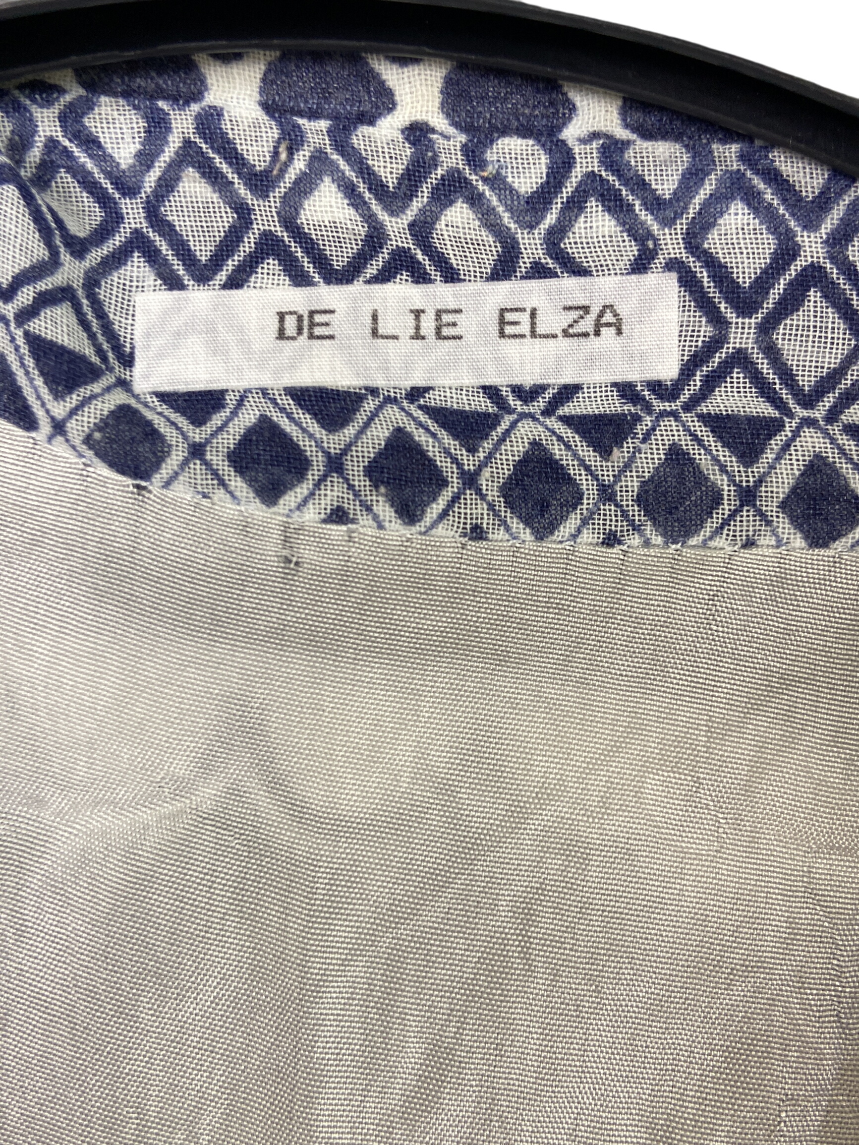 Chemise Imprimée Motifs Géométriques Bleu Blanc De Lie Elza Autre - Photo 1