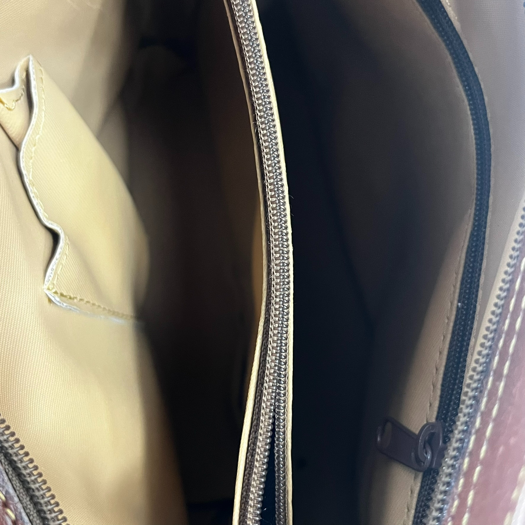 Sac à main vintage Lauchas Paris en cuir véritable Très bon état - Vue 7 - 