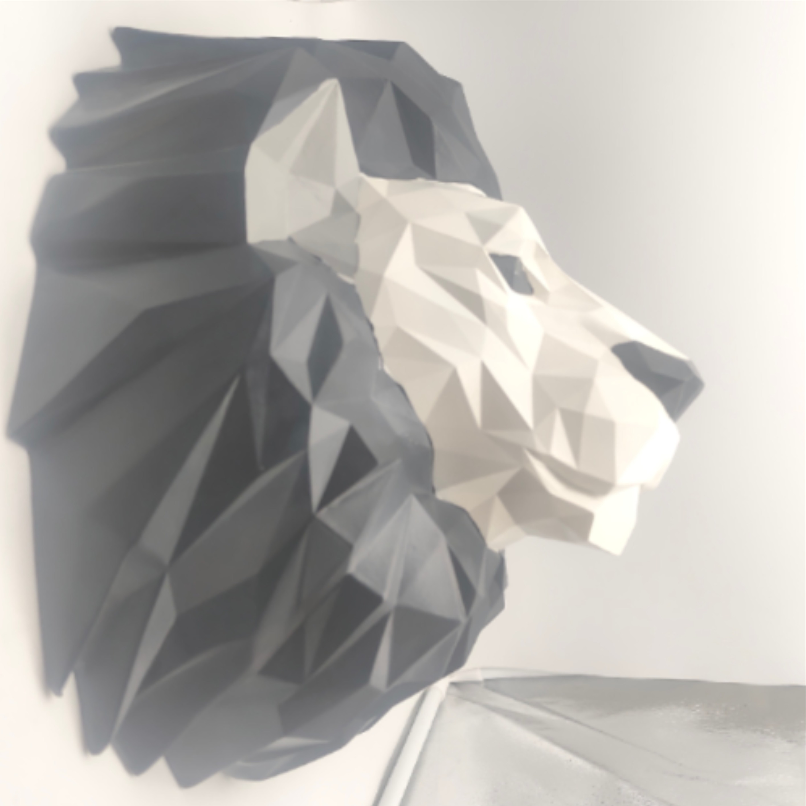 Tête de lion origami Très bon état - Vue 2 - 