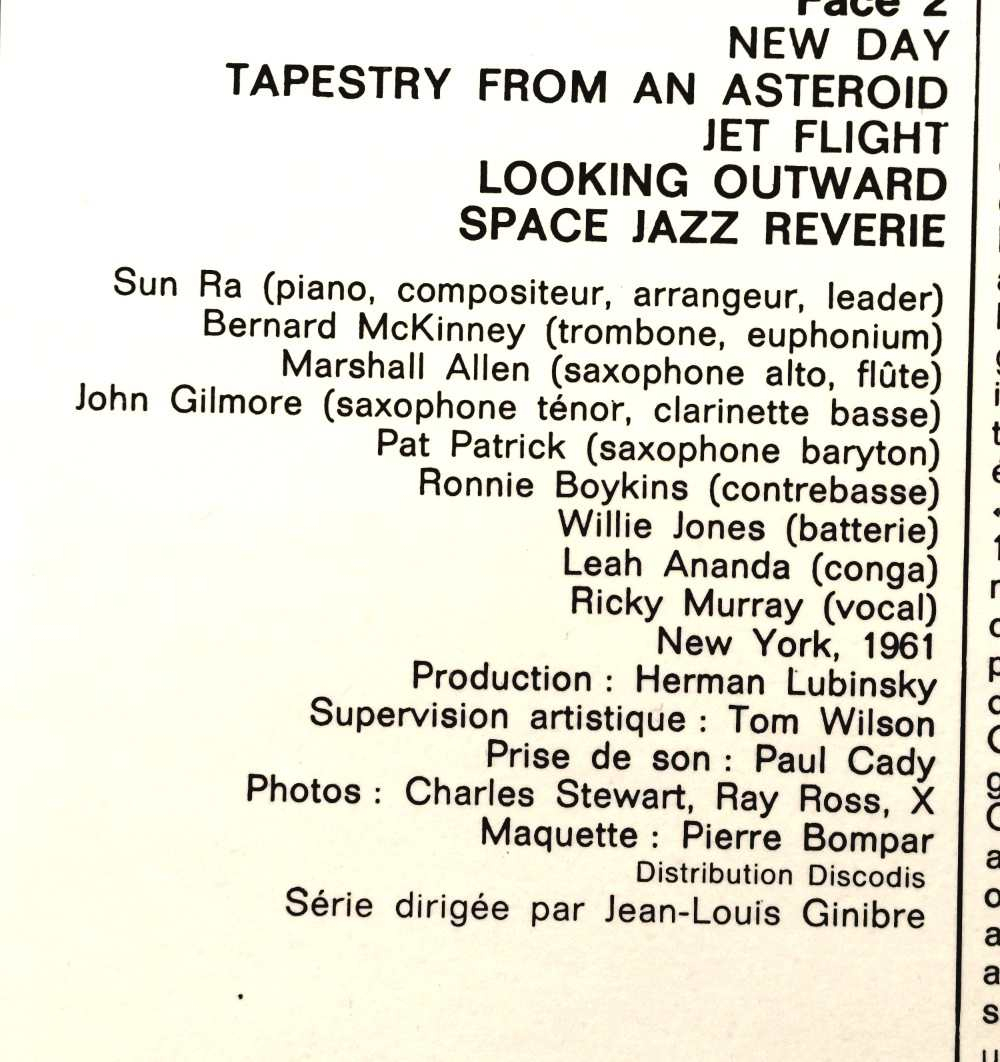 Vinyle 33 tours Sun Ra-The futuristic Sounds of Sun Ra-BYG records,1969. Rare.  - Vue 7 - 
