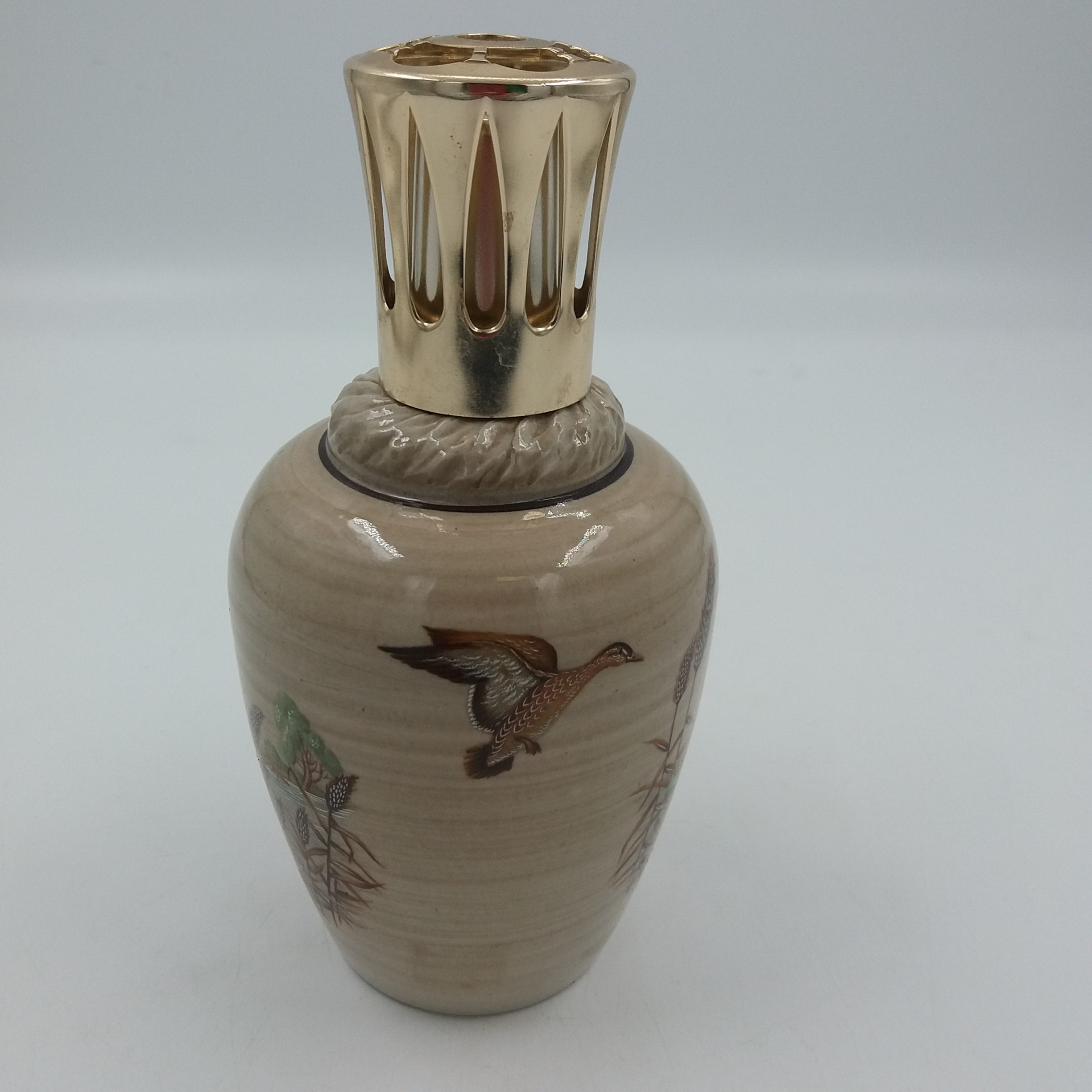 Lampe Berger Vintage Breugnot – Céramique Grès – Signée – Occasion