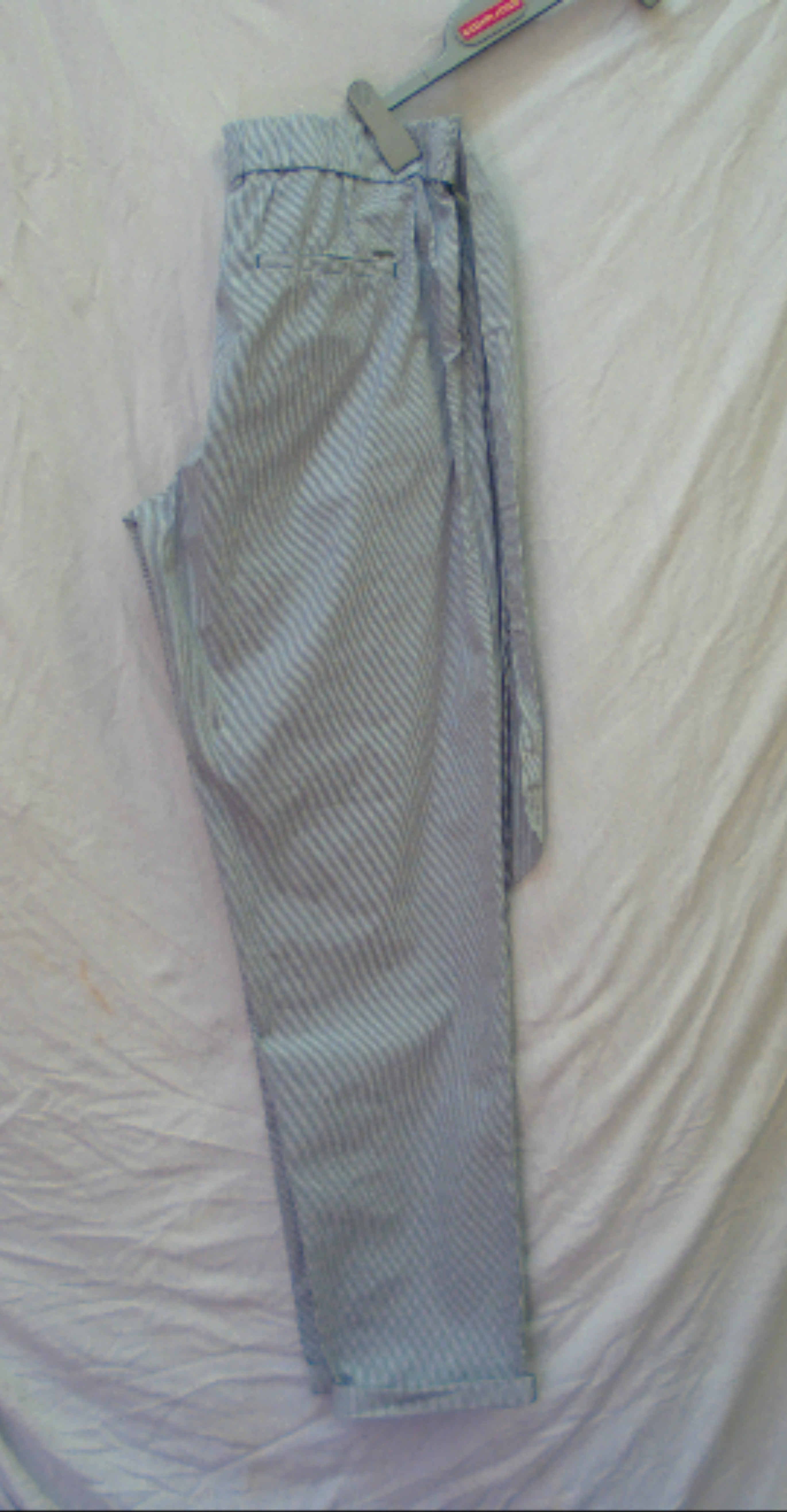 Pantalon ESPRIT, à rayures bleu et blanc, taille 40 - Photo 1