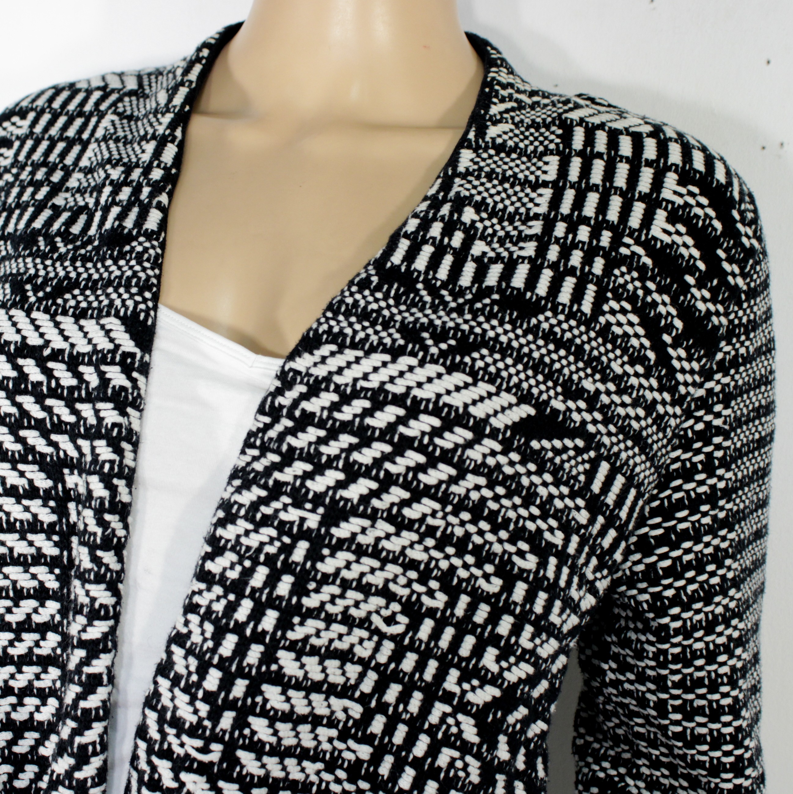 Gilet Femme Bicolore Noir/ Blanc H&M Taille S  - Vue 4 - 