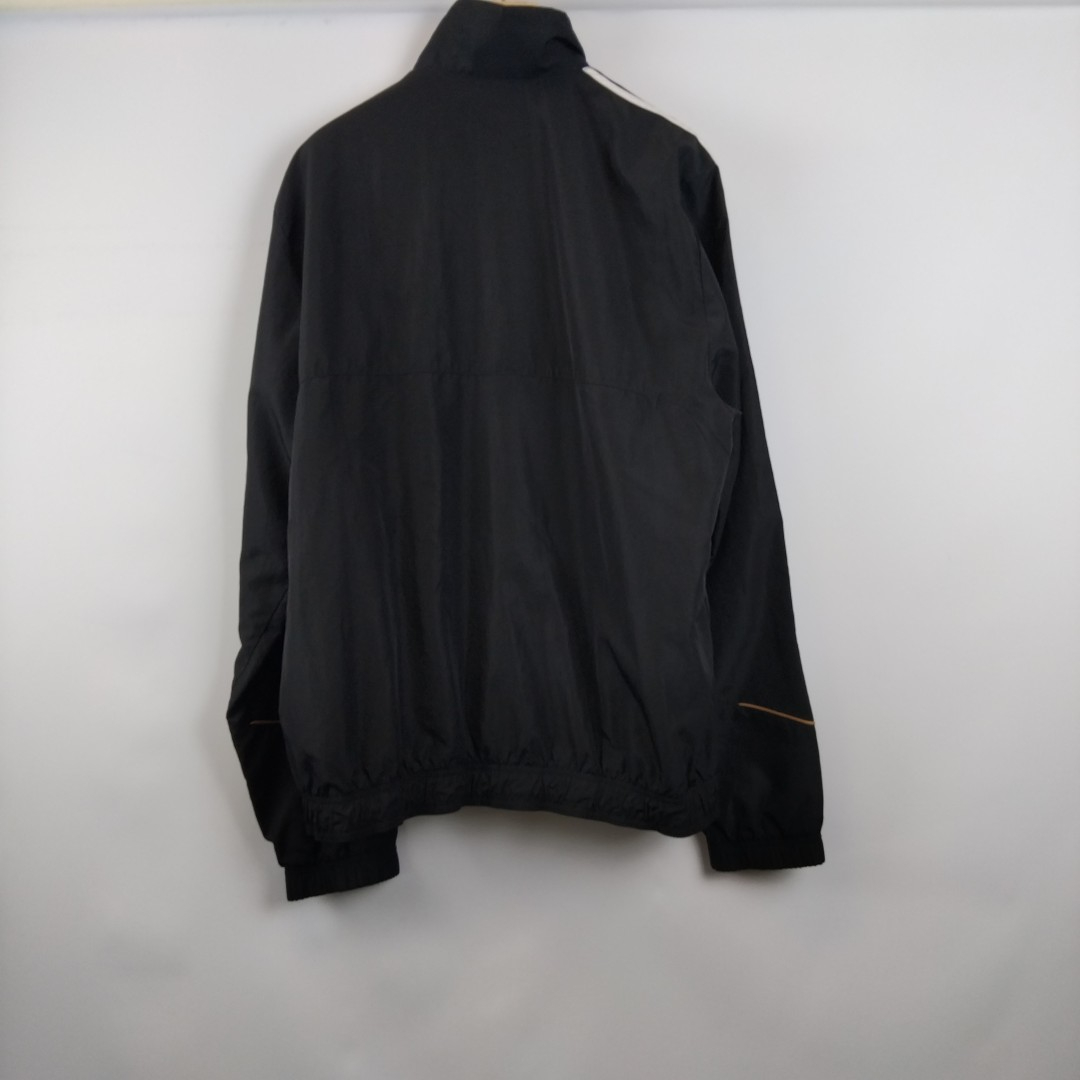 Adidas - veste en sport noire en bande blanche 100% polyester - Taille L - Photo 2