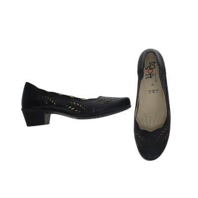 Chaussures noires imprimées à talons 5 cm - Femme - Tosoft - Taille 41 - Photo 0