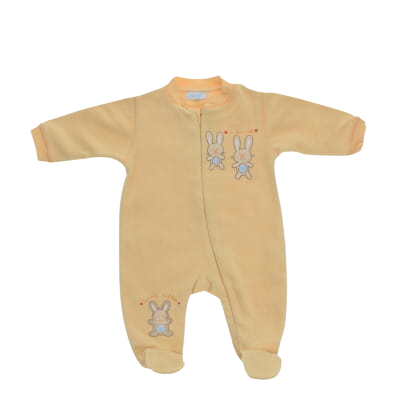 Pyjama jaune imprimé - Bébé - Tex baby - Taille 1 mois - Photo 0