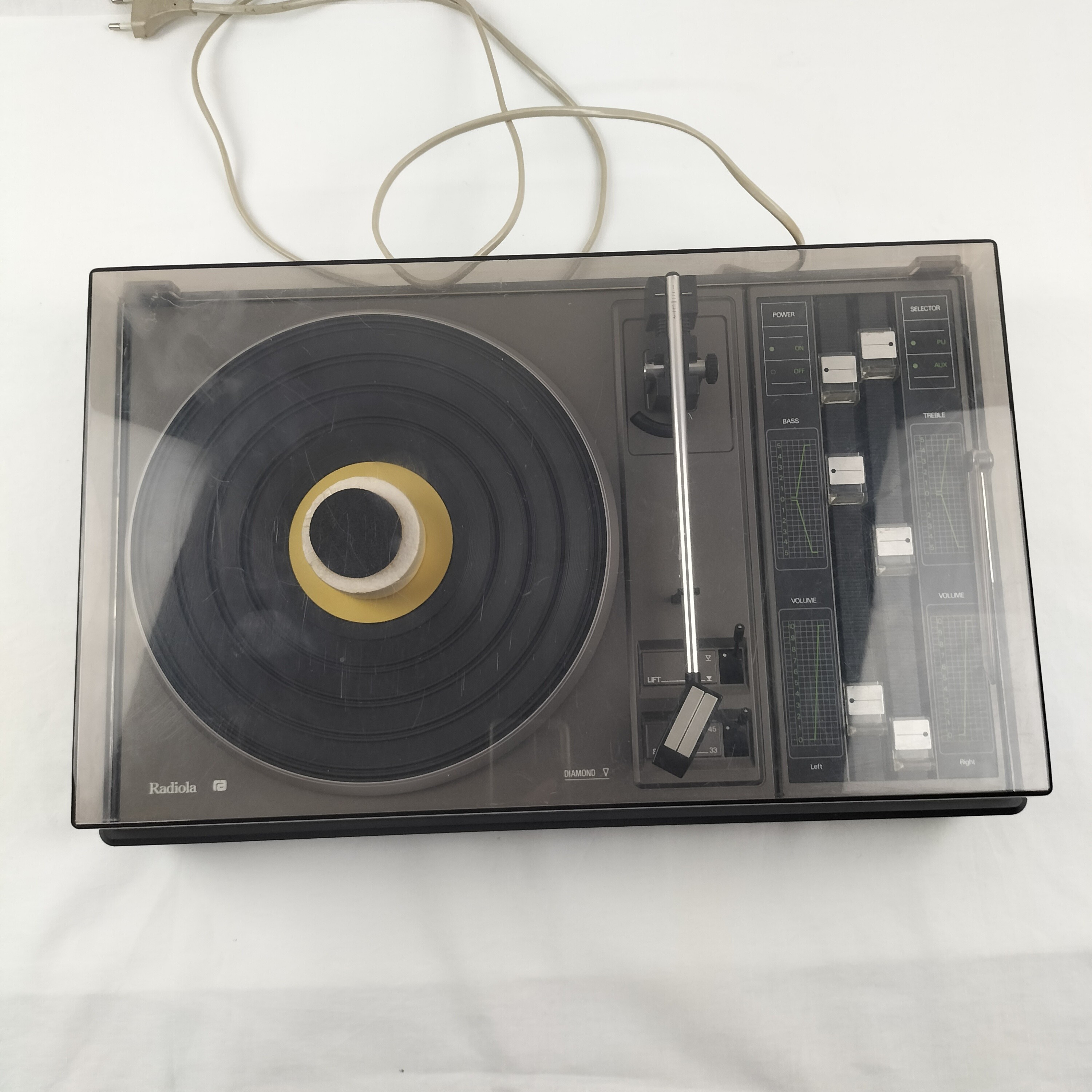 Platine Vinyle Radiola 410 1970 avec ses deux Enceintes - Bon état - Photo 24