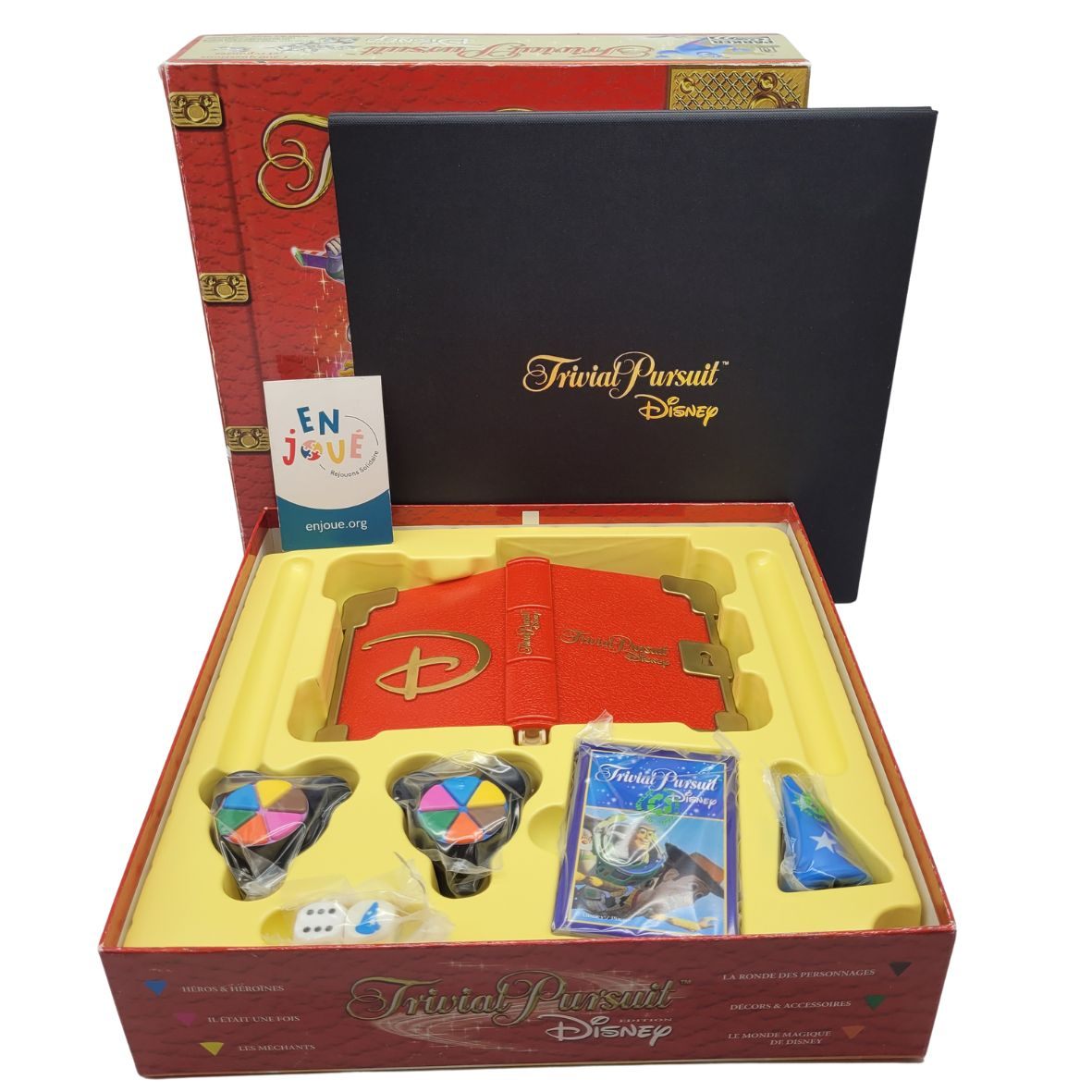 Jeu de société Trivial Pursuit Édition Disney 2005 rouge - Dès 8 ans. Bon état - Vue 2 - 