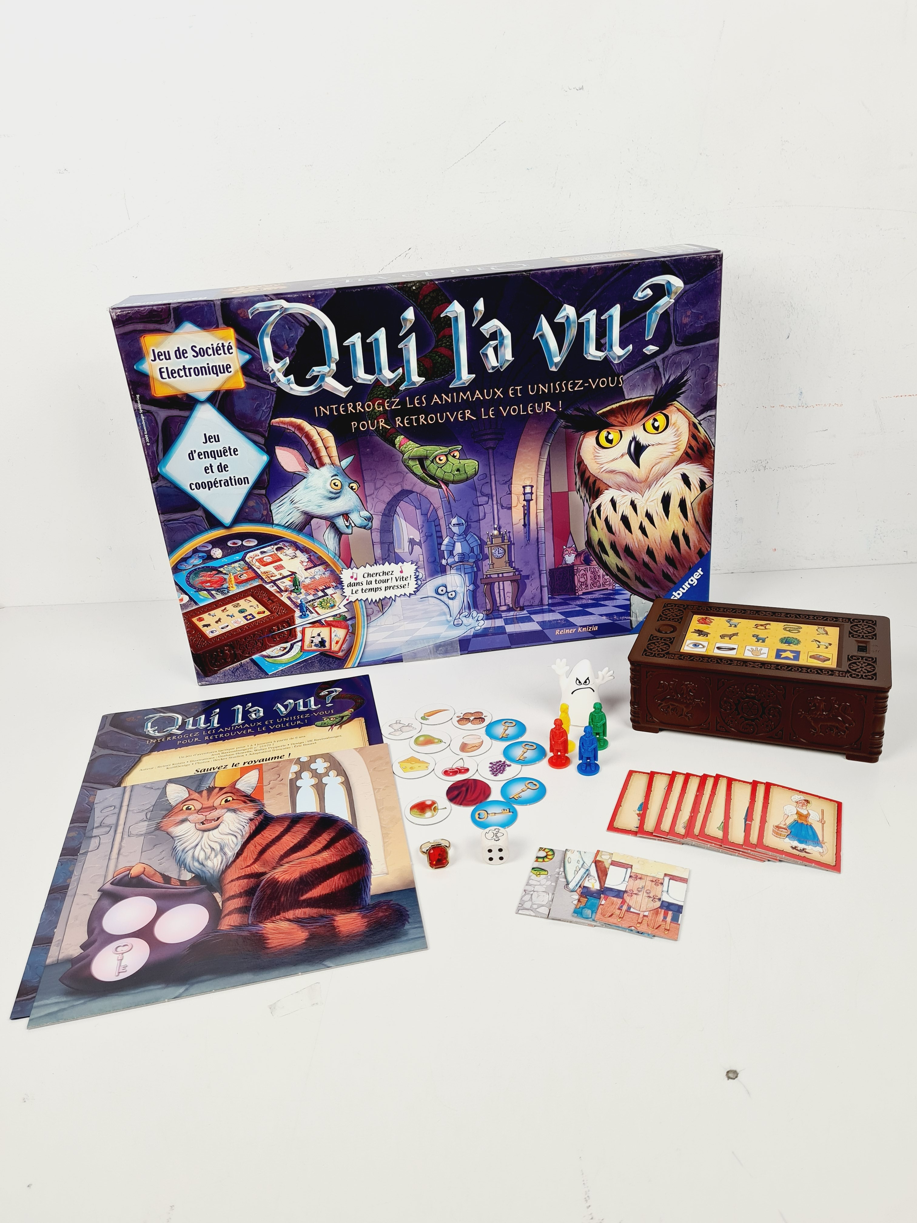 Jeu d'enquête et de coopération - Qui là vu ? - Ravensburger - 6 ans + Bon état - Vue 2 - 