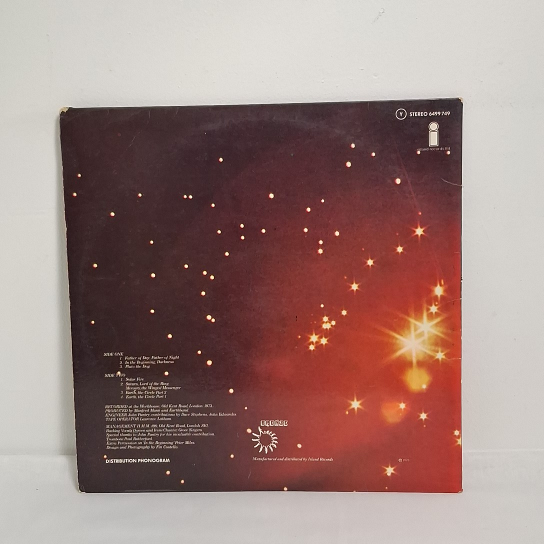 Album Manfred mann's earth band" Solar fire" en vinyle 33t État correct - Vue 3 - 