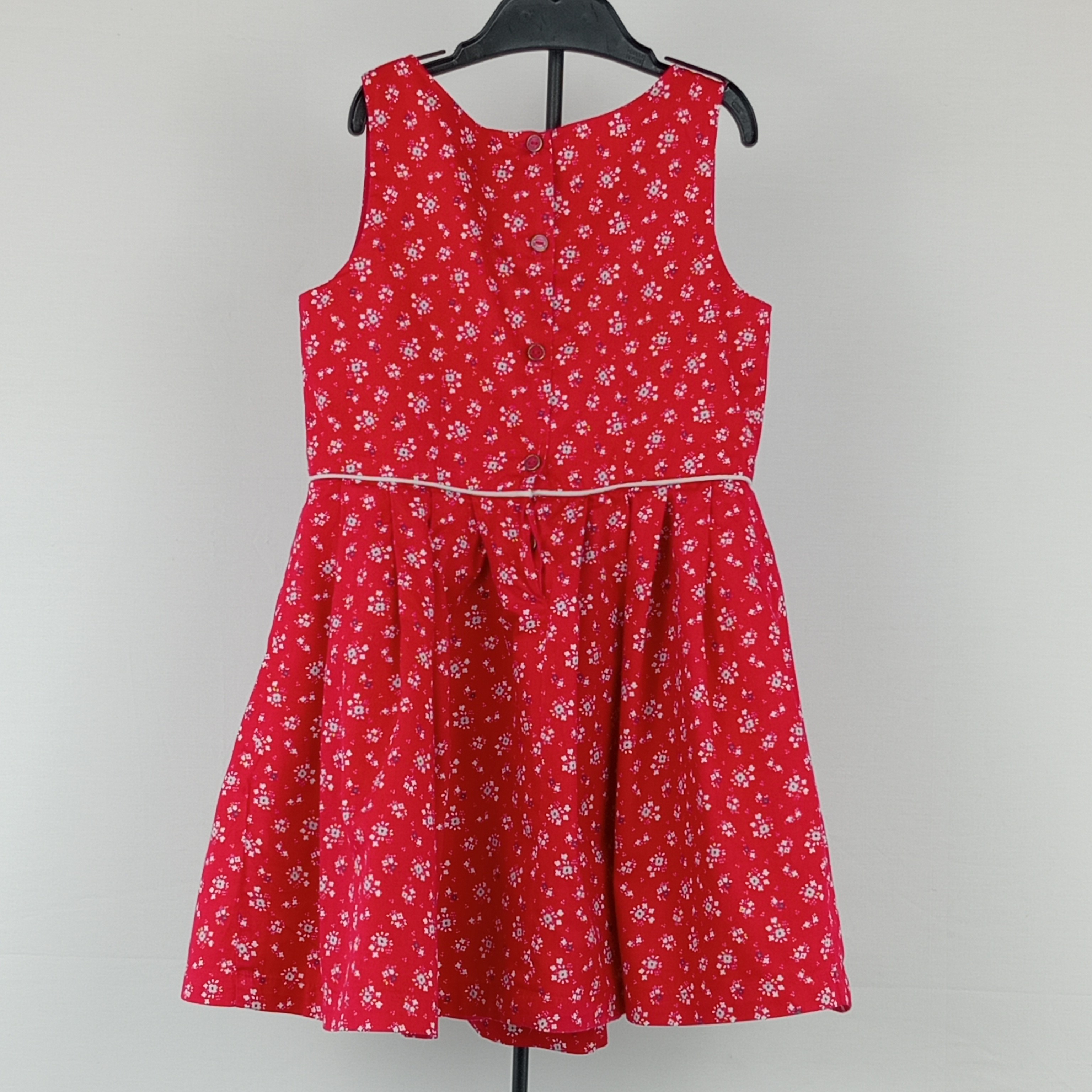 Robe enfant fille à fleurs de la marque Sergent Major à bretelles de couleur rouge taille 110 cm (5 ans) - Photo 1
