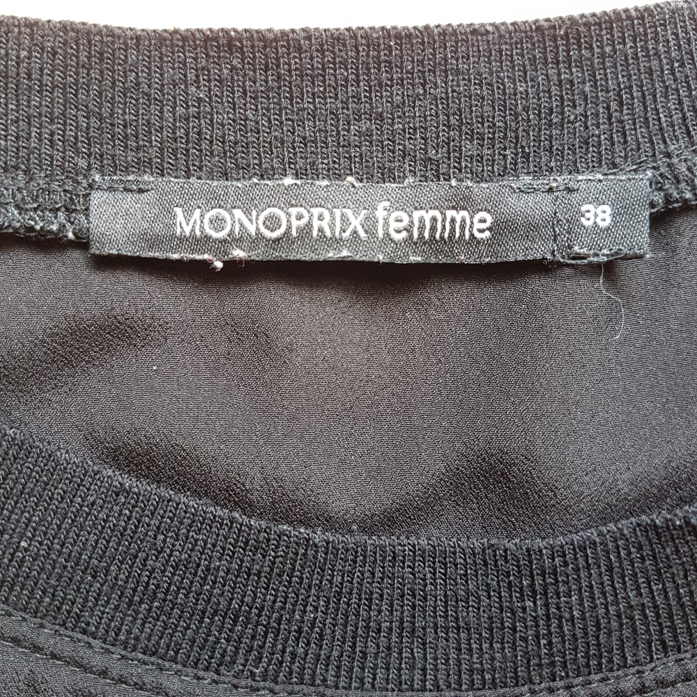 Top en voile noir - MONOPRIX - taille 38  - Vue 5 - 