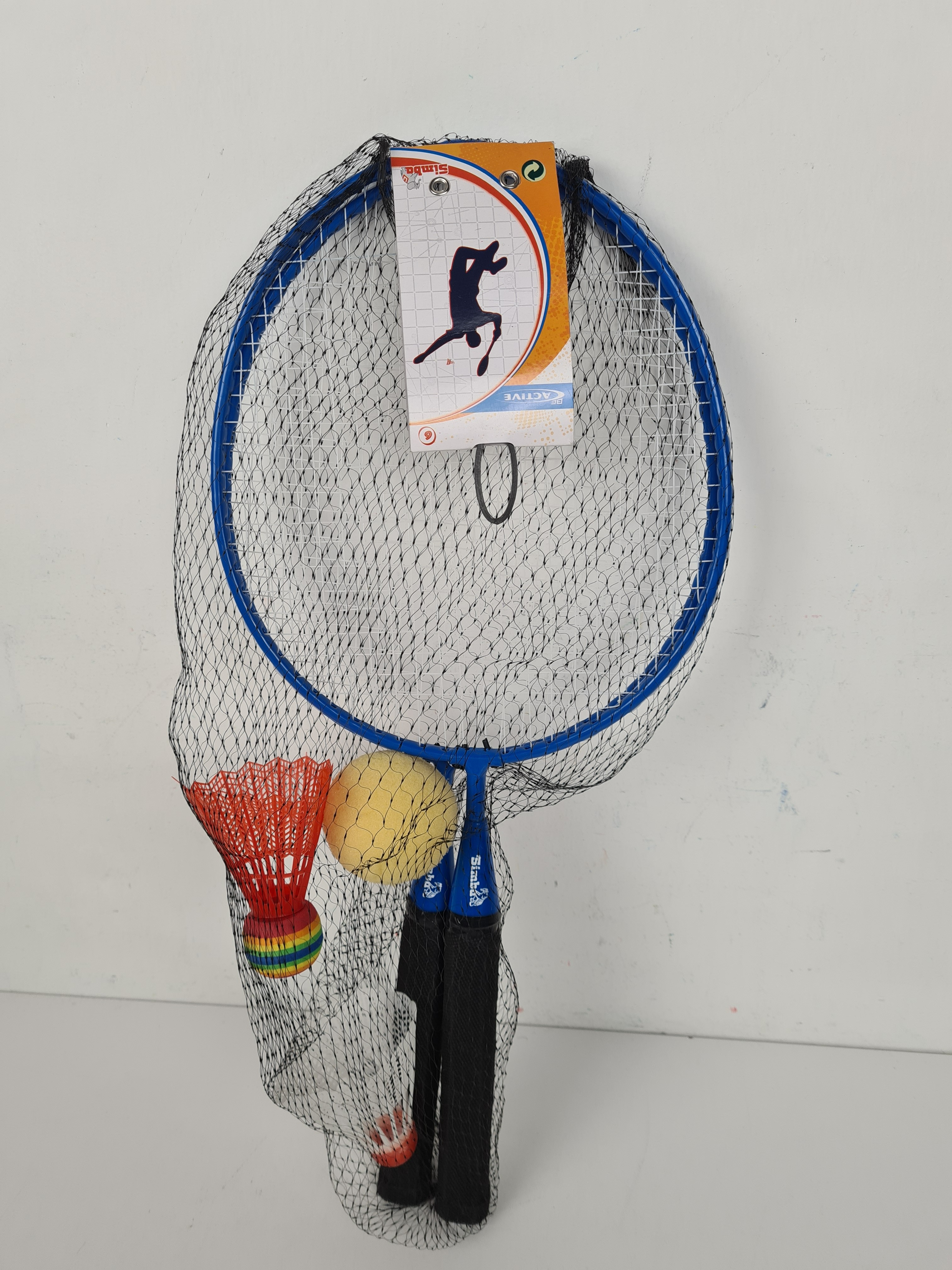 Jeu d'extérieure - Badminton Set avec 3 balles - Simba - 46 cm - Photo 2